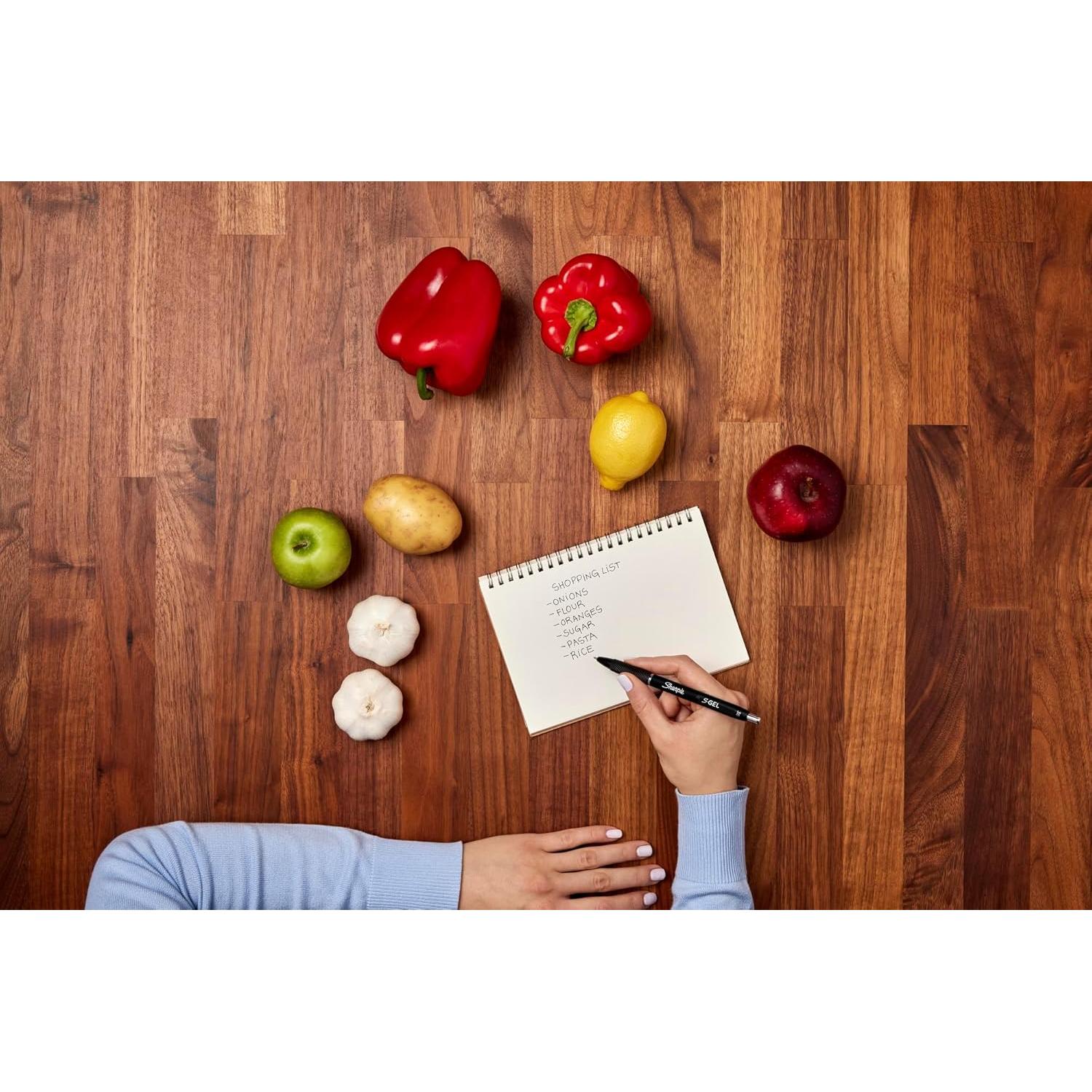 Bolígrafos de Gel Sharpie S-Gel 0.38mm Negro 12 Unidades