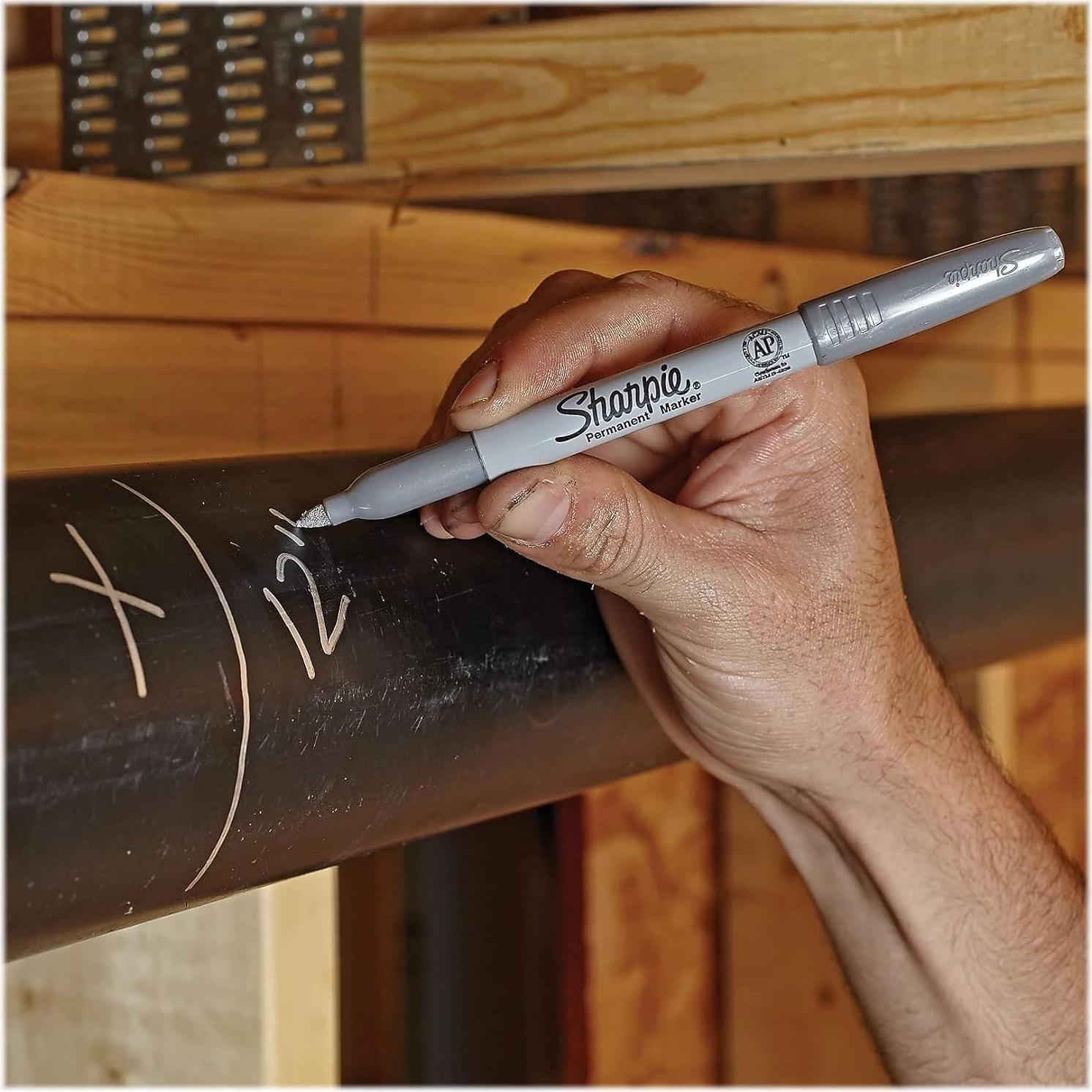 Marcadores Permanentes Metálicos Sharpie Punta Fina 2 Unidades