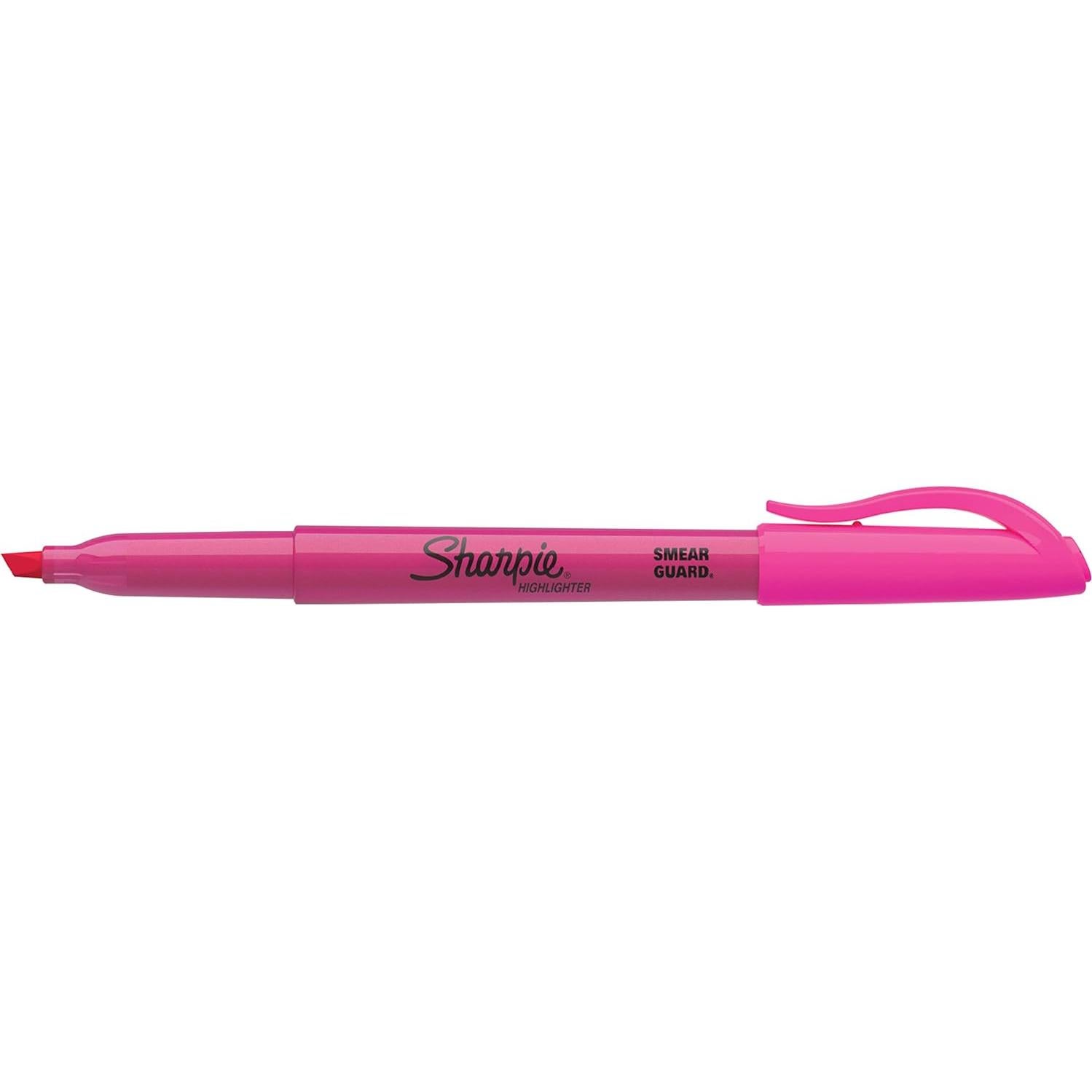Marcadores Sharpie Pocket 27009 Rosa Fluorescente, 12 Unidades
