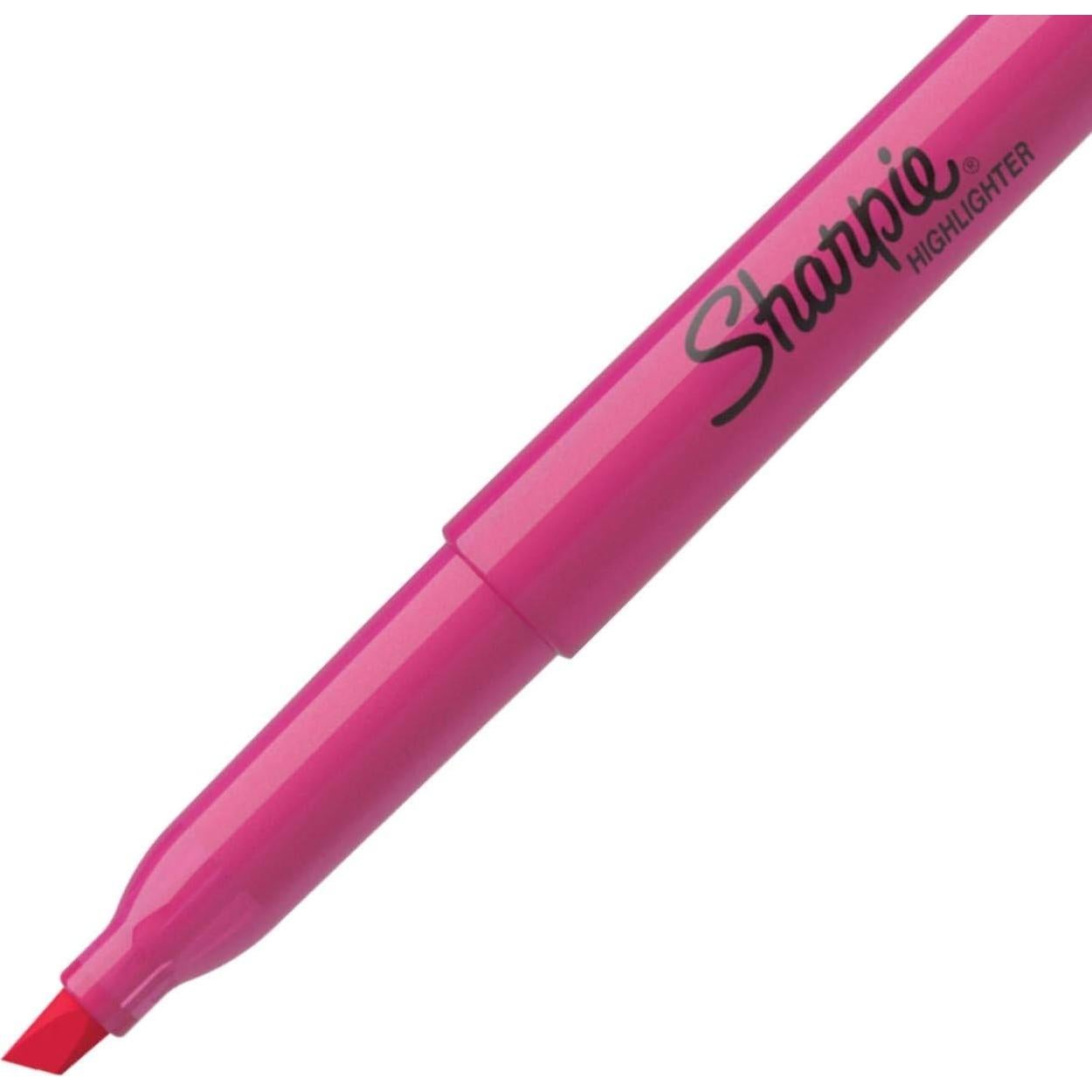 Marcadores Sharpie Pocket 27009 Rosa Fluorescente, 12 Unidades