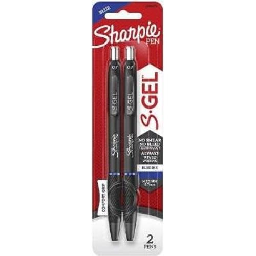 Bolígrafo de Gel Retráctil Sharpie S-Gel Azul 0.7 mm 2 pz