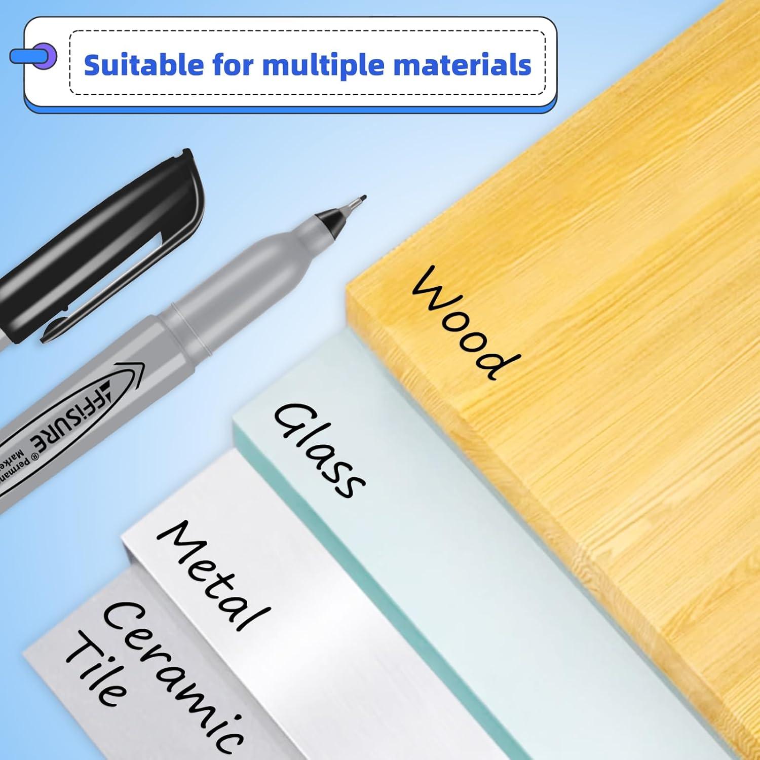 Marcadores Permanentes Affisure 16 Unidades Punta Ultra Fina 0.4mm Negro