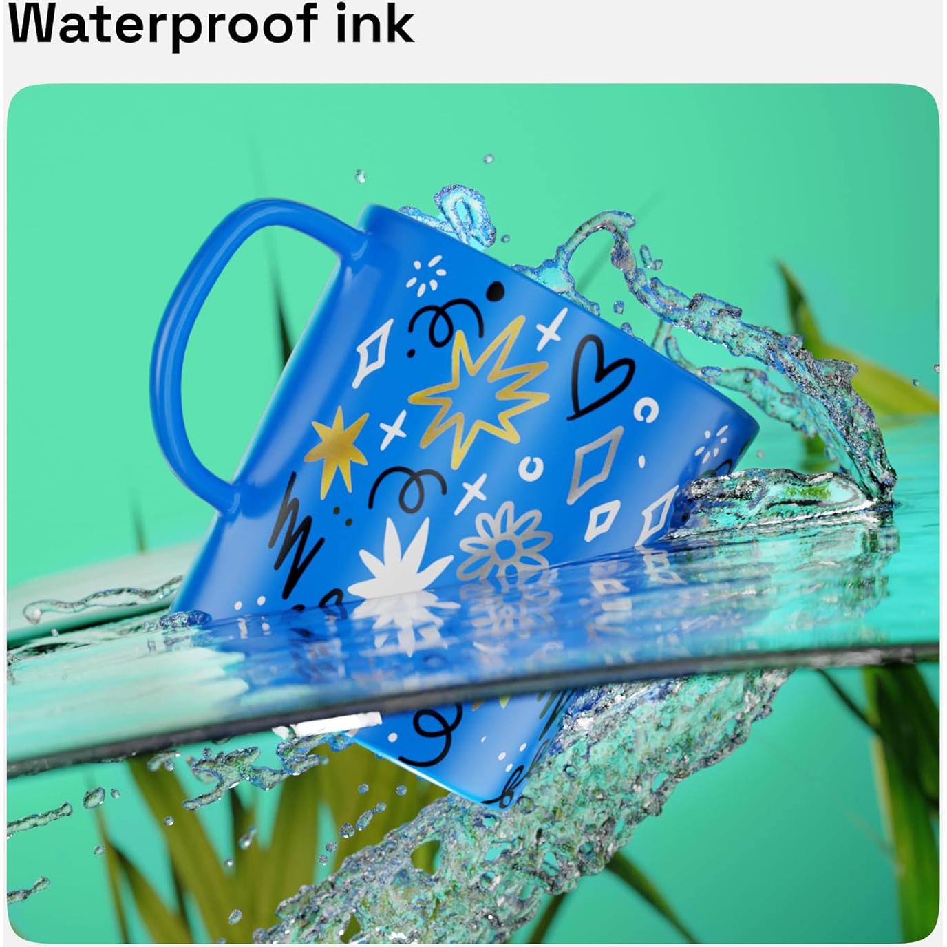 Marcador Permanente Plateado ARTISTRO - Punta Media 3mm - 2 Unidades