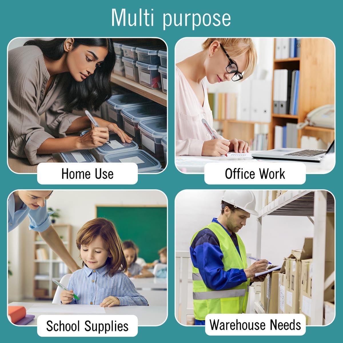 Marcadores Permanentes EXTRIC Negros Punta Fina 12 Unidades