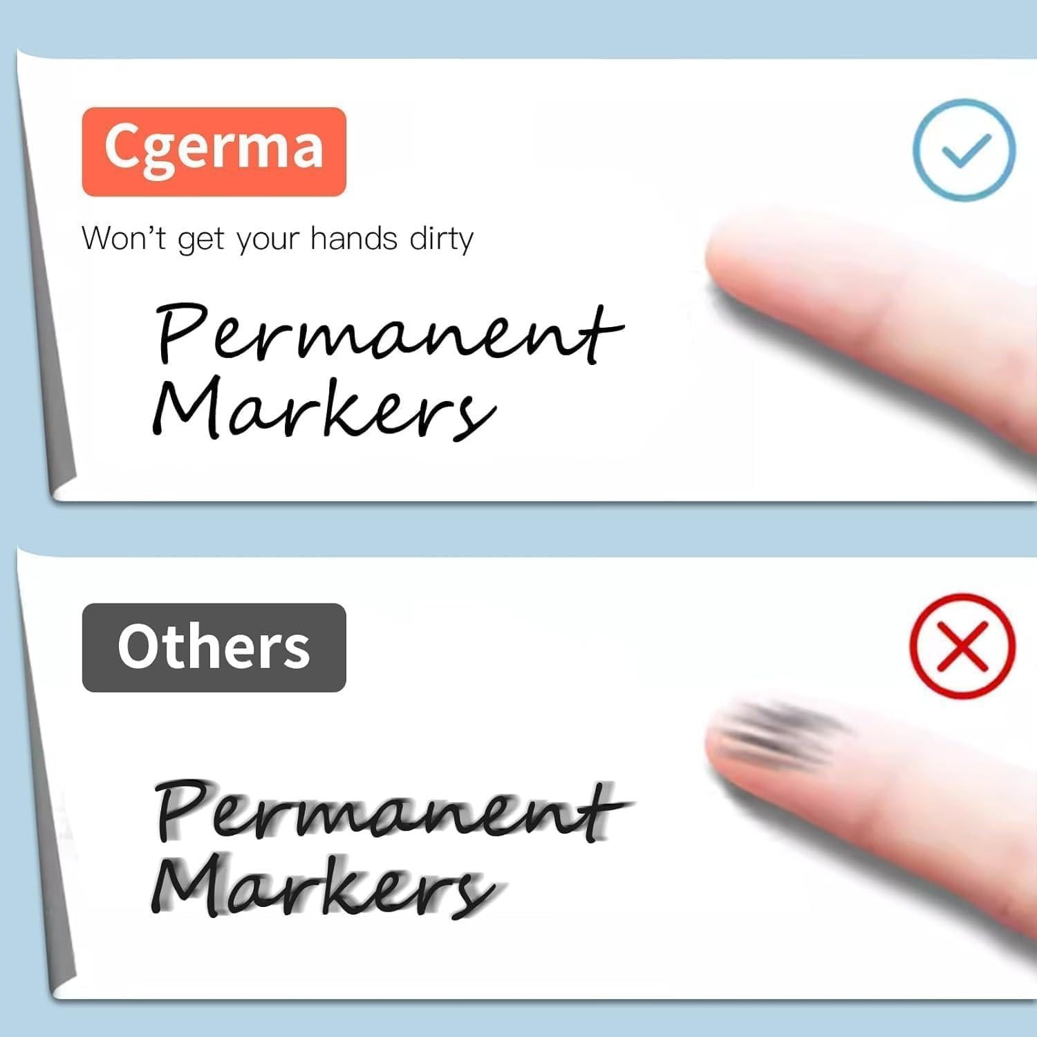 Marcadores Permanentes Cgerma Ultra Fina 18 Unidades Negro