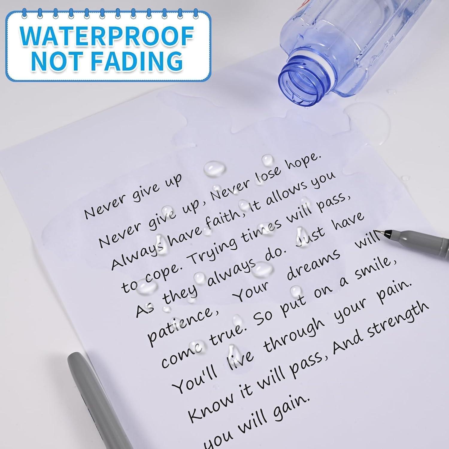 Marcadores Permanentes Cgerma Ultra Fina 18 Unidades Negro