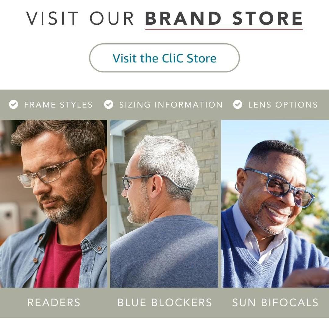 Gafas de lectura CliC Original Expandable Azul 2.75x M-XL