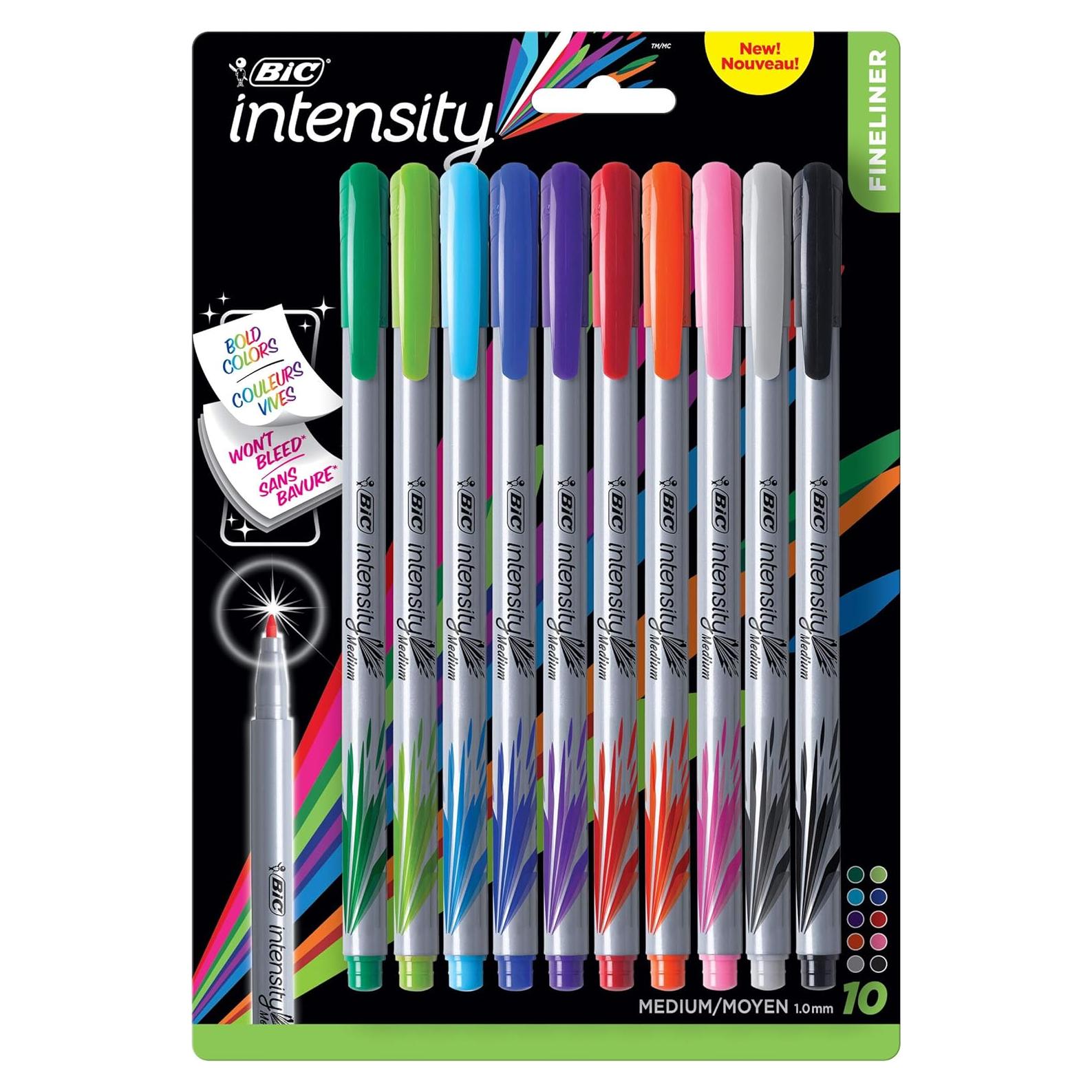 Marcadores BIC Intensity Fineliner 10 Unidades Punta Media 0.7mm
