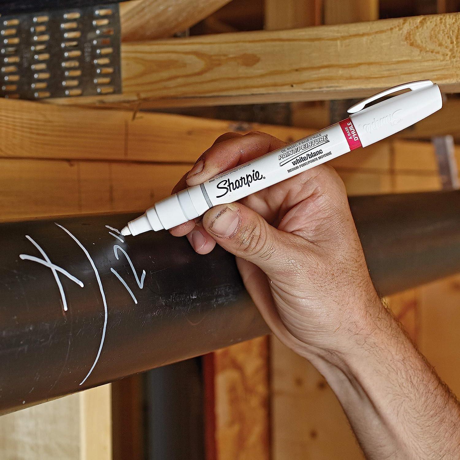 Marcador de Pintura a Base de Aceite Sharpie Plateado - Paquete de 3