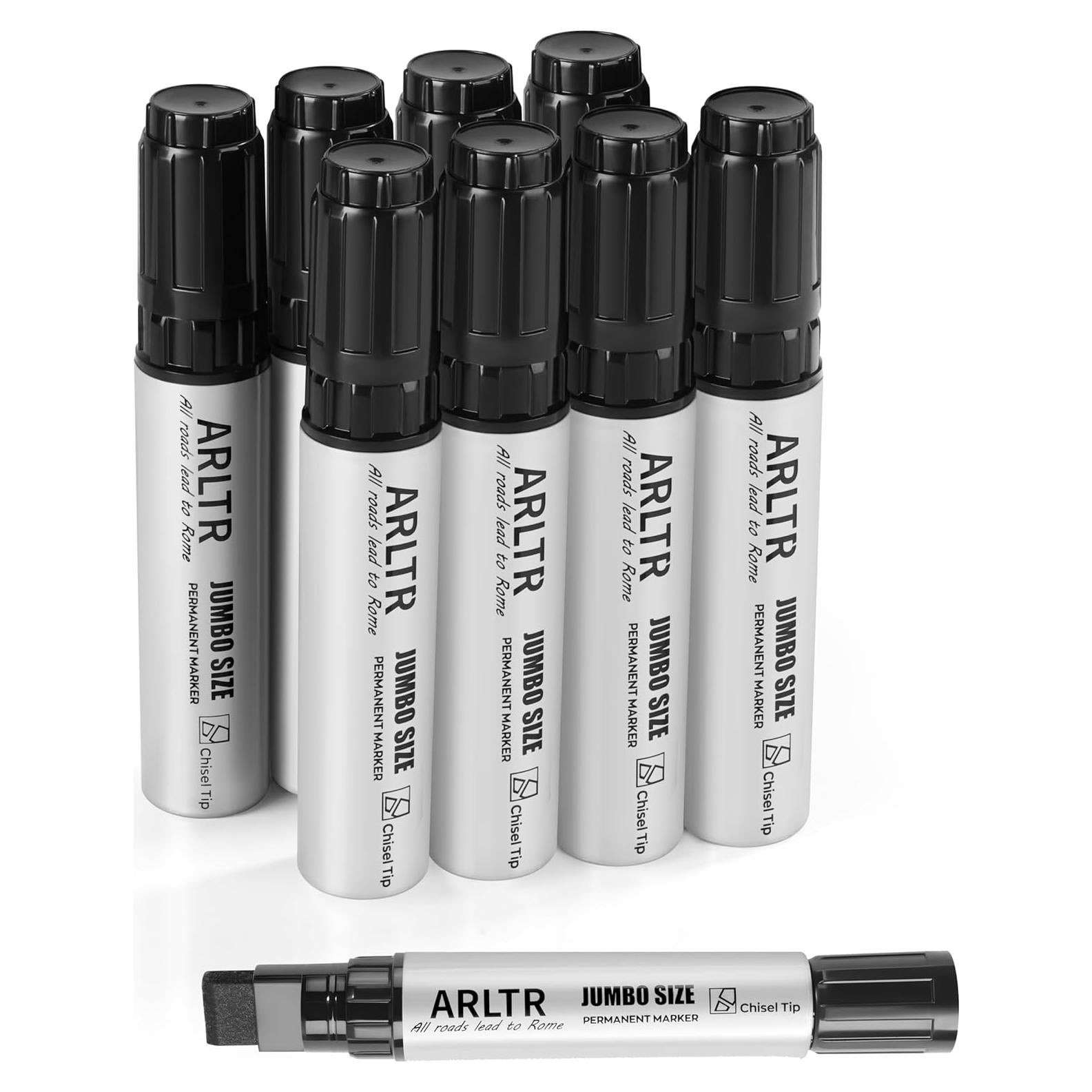 Marcadores Permanentes Jumbo ARLTR, Set de 8, 15mm Ancho