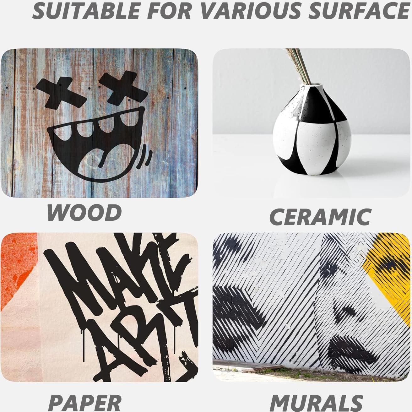 Marcadores Permanentes Jumbo ARLTR, Set de 8, 15mm Ancho