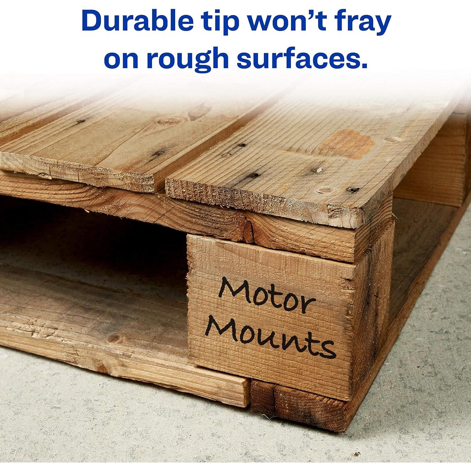 Marcadores Permanentes Avery Marks-A-Lot, 4 Colores, Punta Cincel