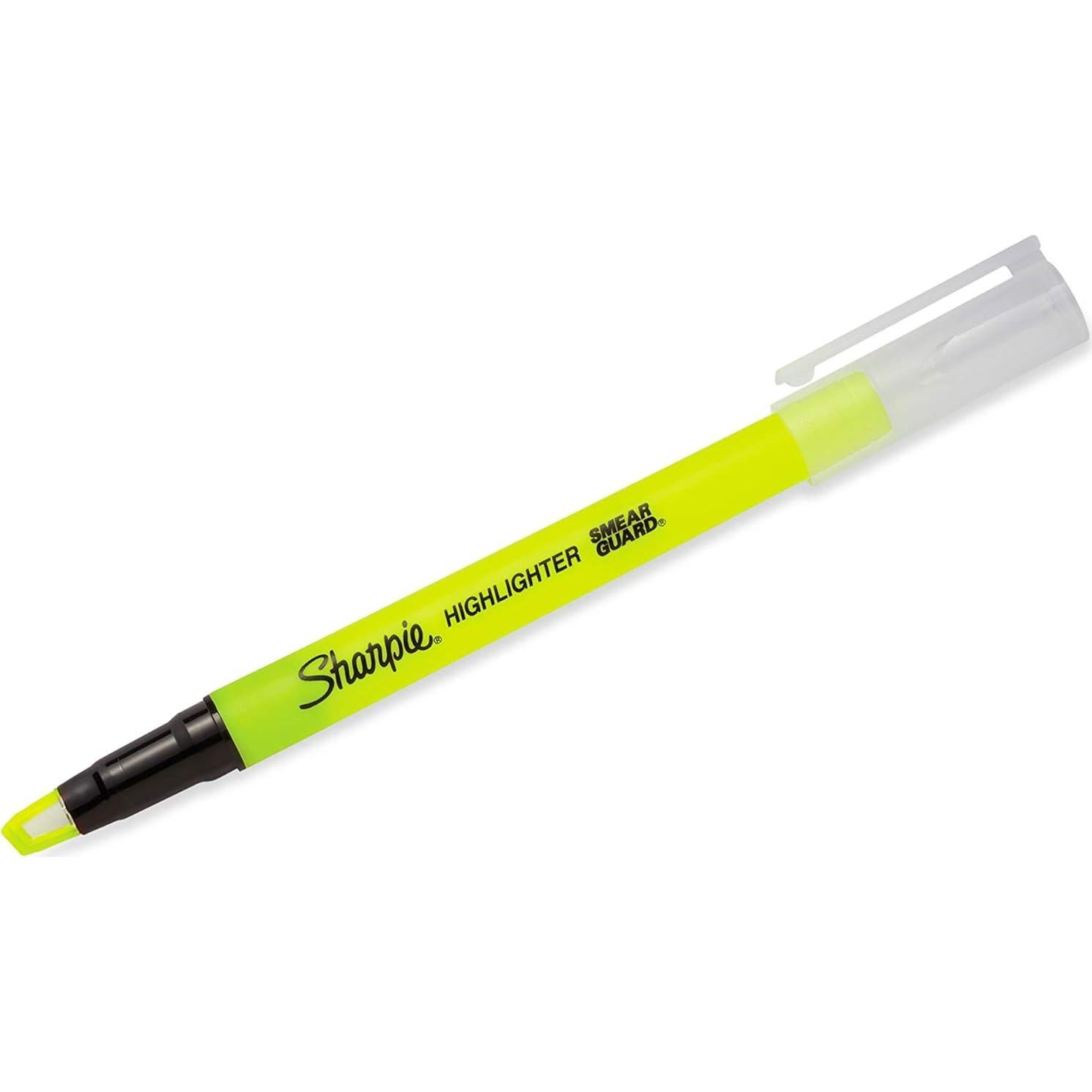 Marcador Resaltador Amarillo Sharpie Clear View 12 Unidades