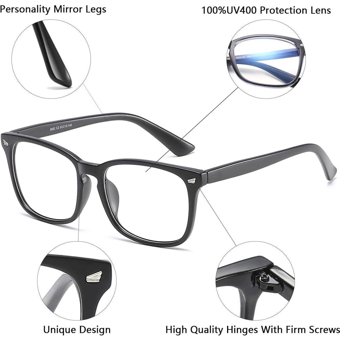 Gafas de lectura AISSWZBER modelo 8082 UV400 claras