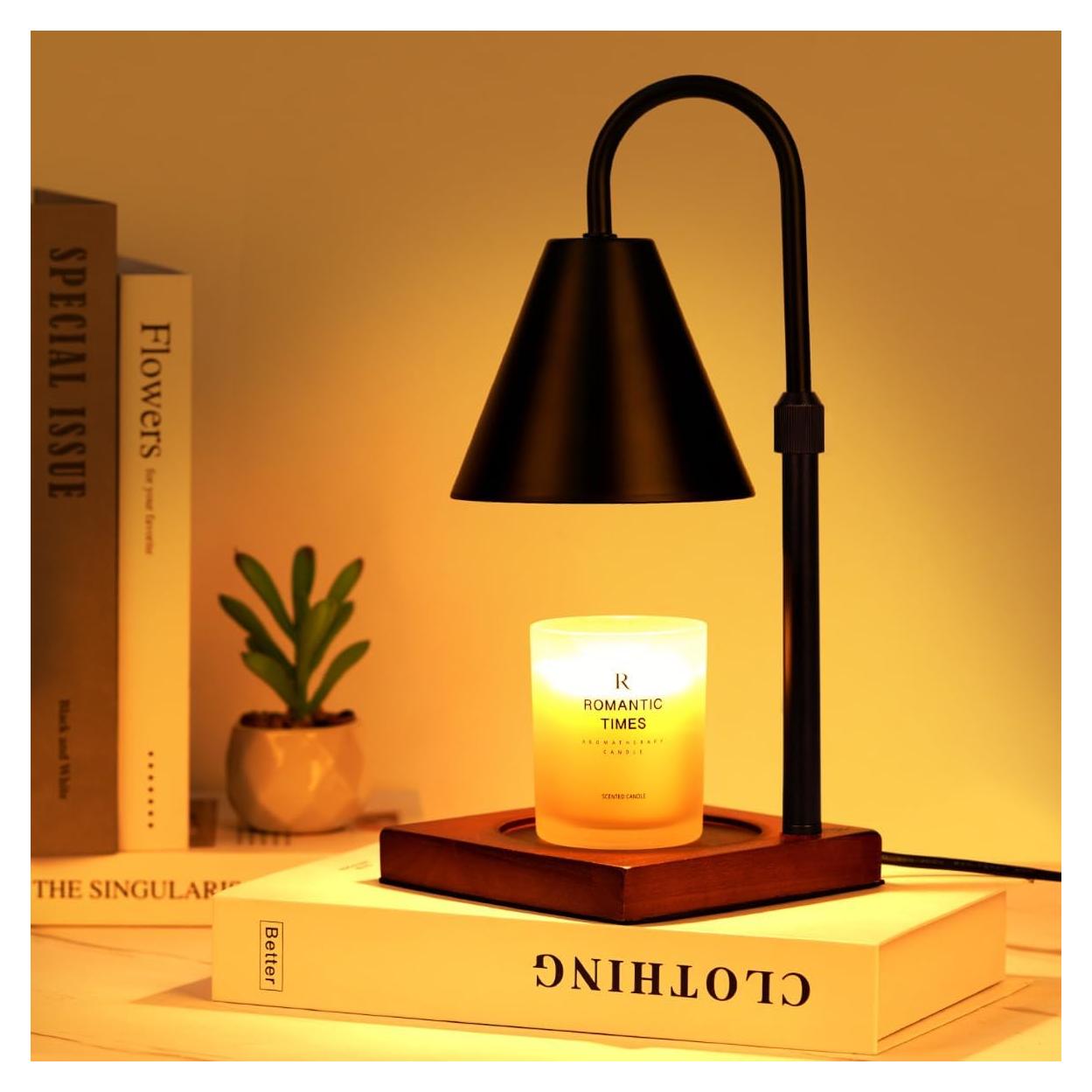 Lámpara Calentadora de Velas Funistree Negra con Temporizador