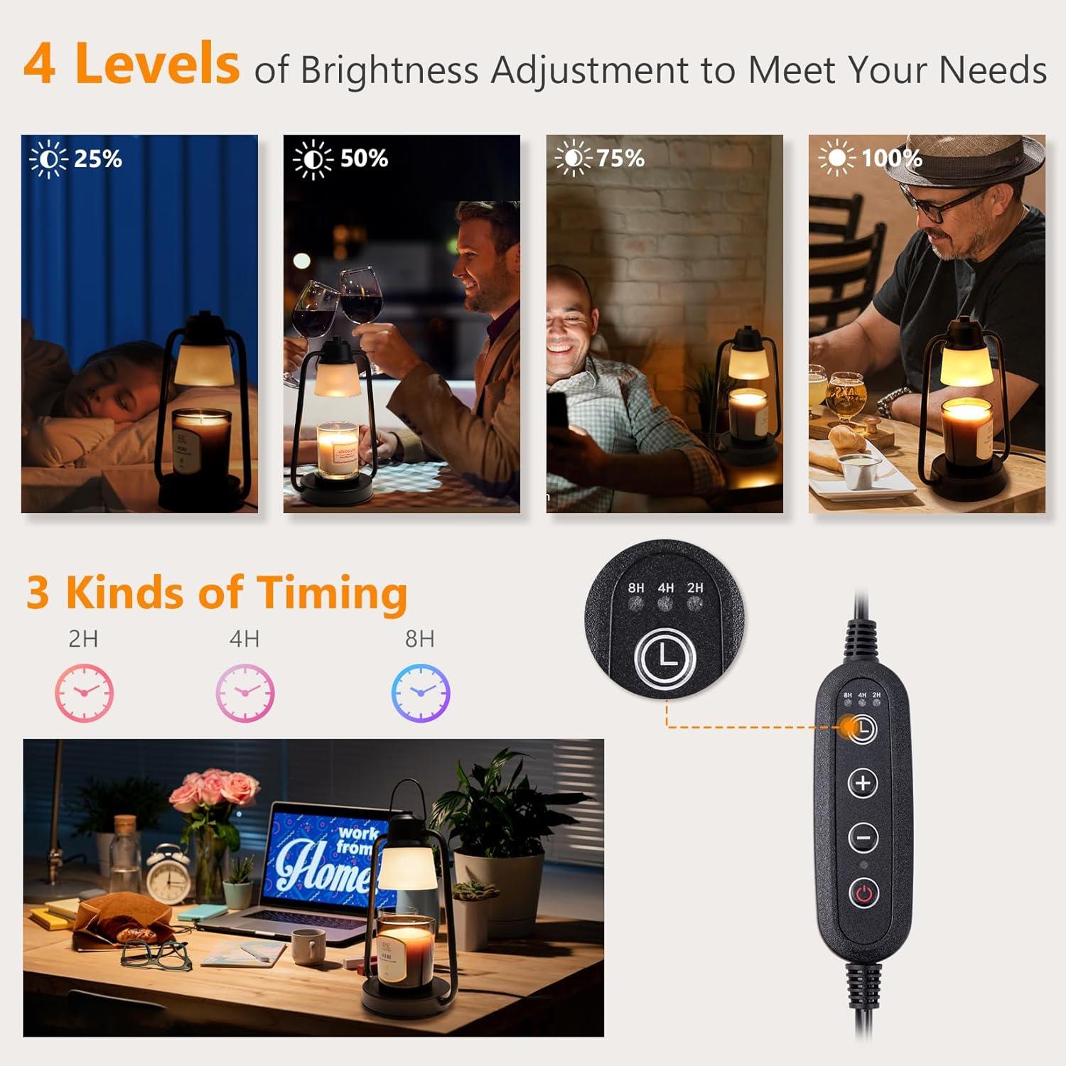 Lámpara Calentadora de Velas MAOYUE Vintage 50W Regulable