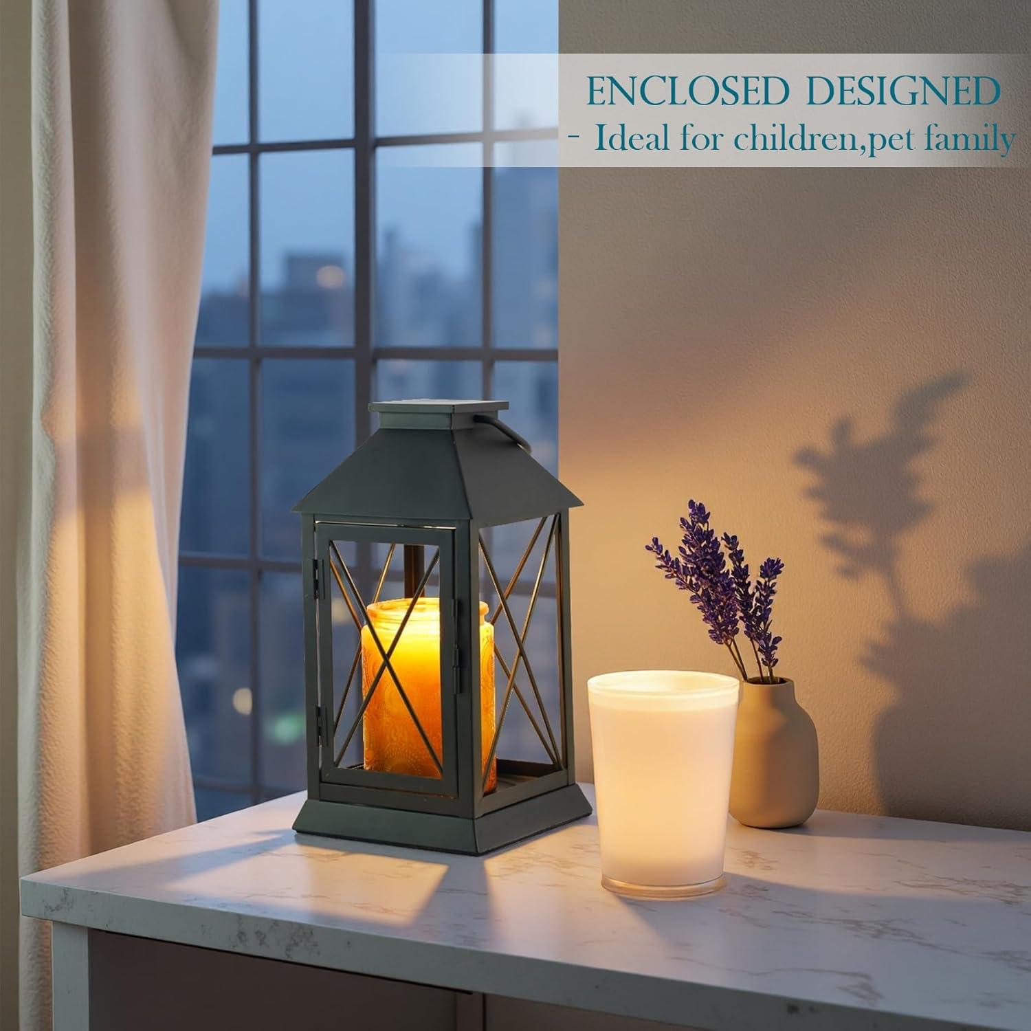 Lámpara Calentadora de Velas Aaffkaa Negra con Temporizador