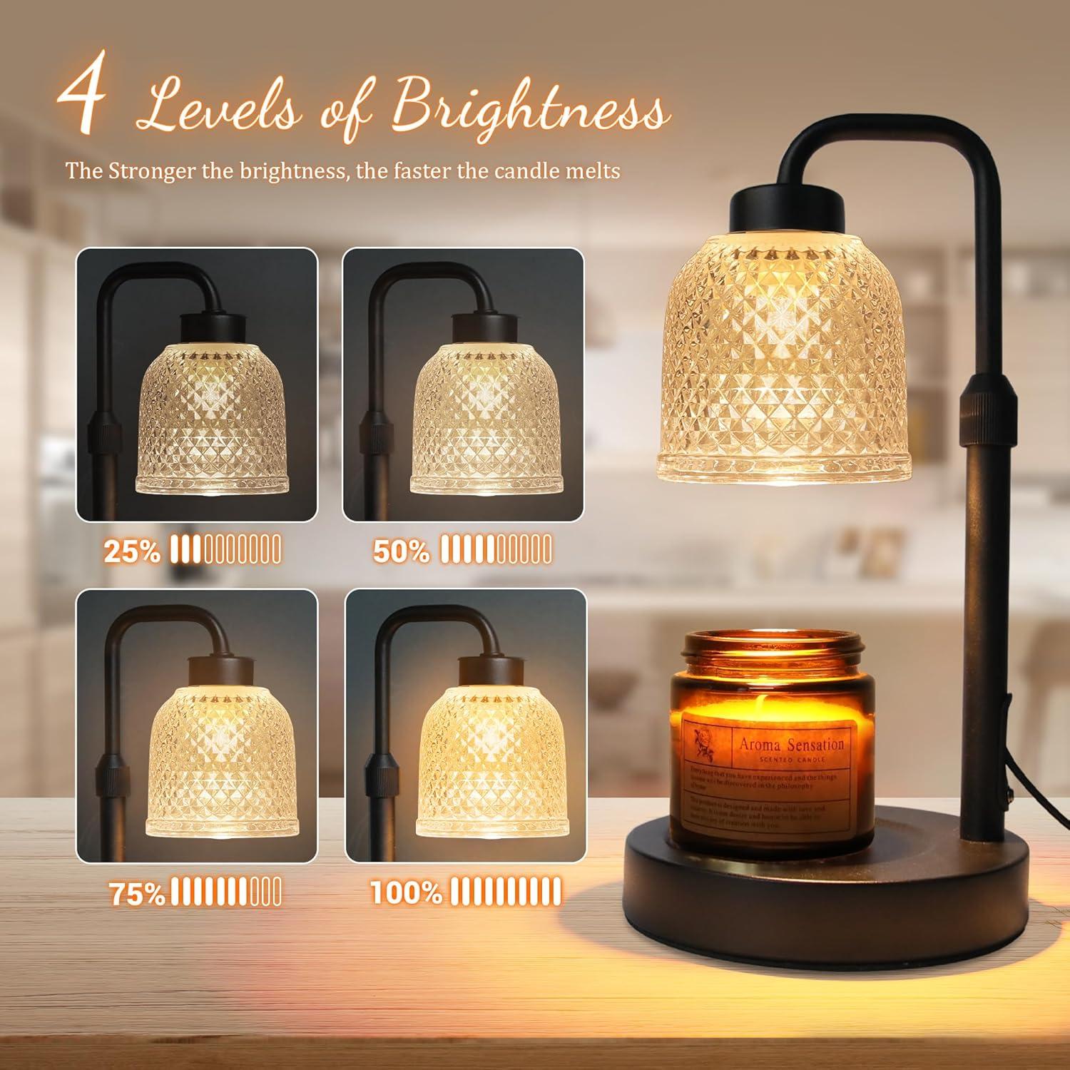 Lámpara Calentadora de Velas AIFEI con Temporizador y 2 Bombillas