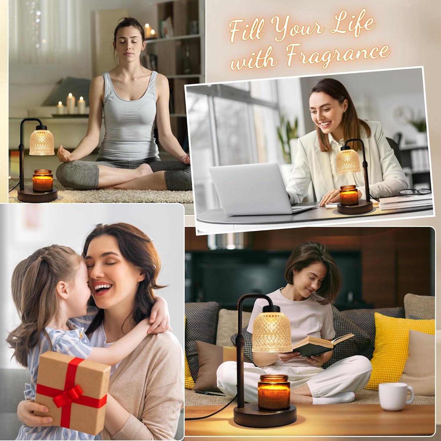 Lámpara Calentadora de Velas AIFEI con Temporizador y 2 Bombillas