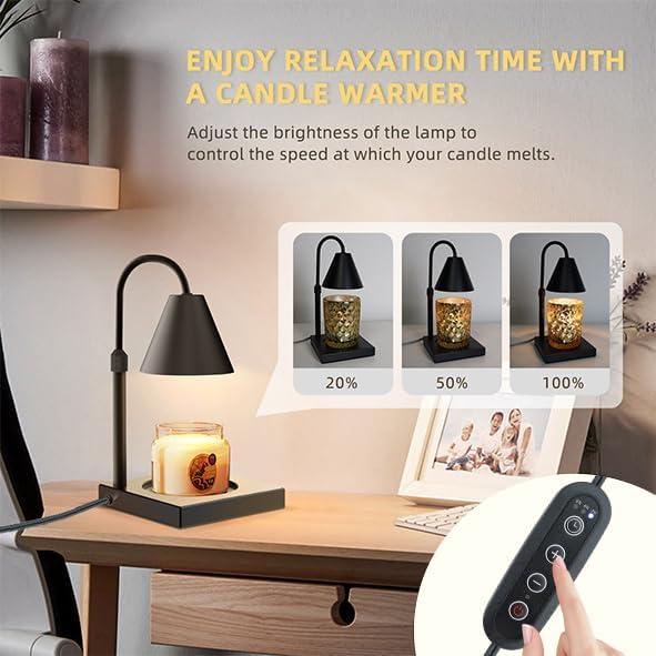 Lámpara Calentadora de Velas LALISU con Regulador y Temporizador