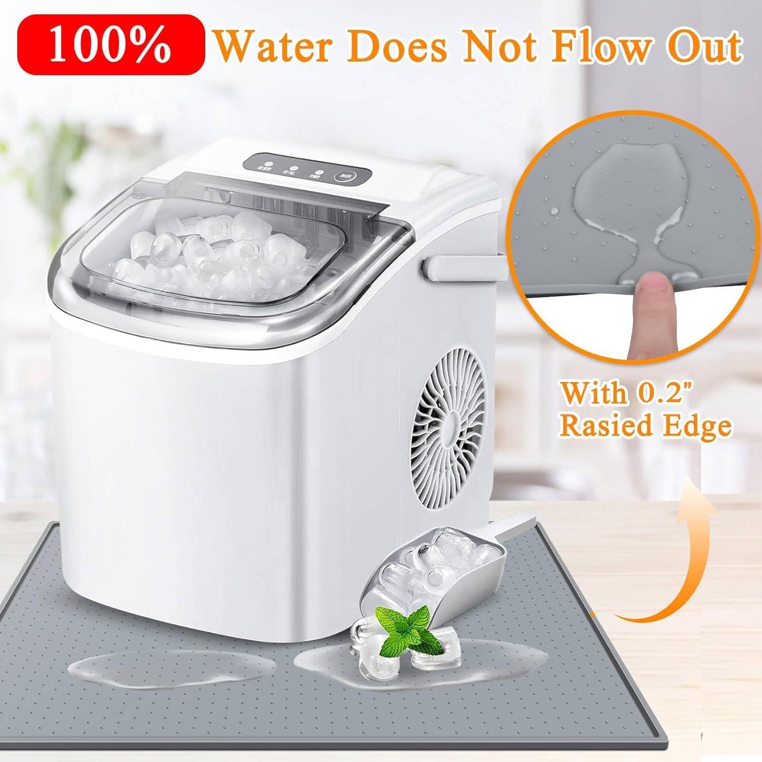 Alfombrilla de Silicona Antideslizante TOHONFOO para Máquina de Hielo 48x30cm