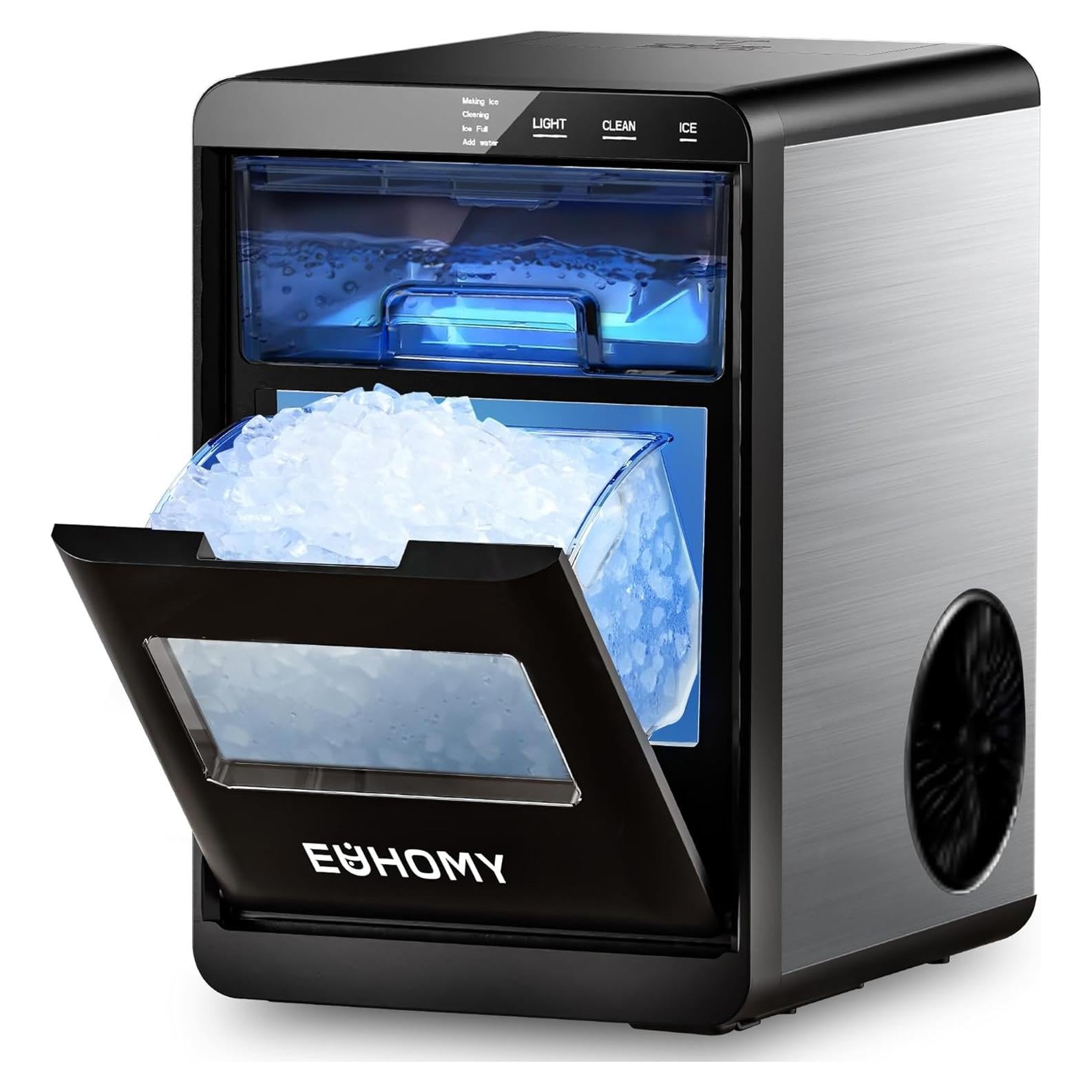 Máquina de Hielo en Nuggets EUHOMY IM017-NBL 18.14Kg/día