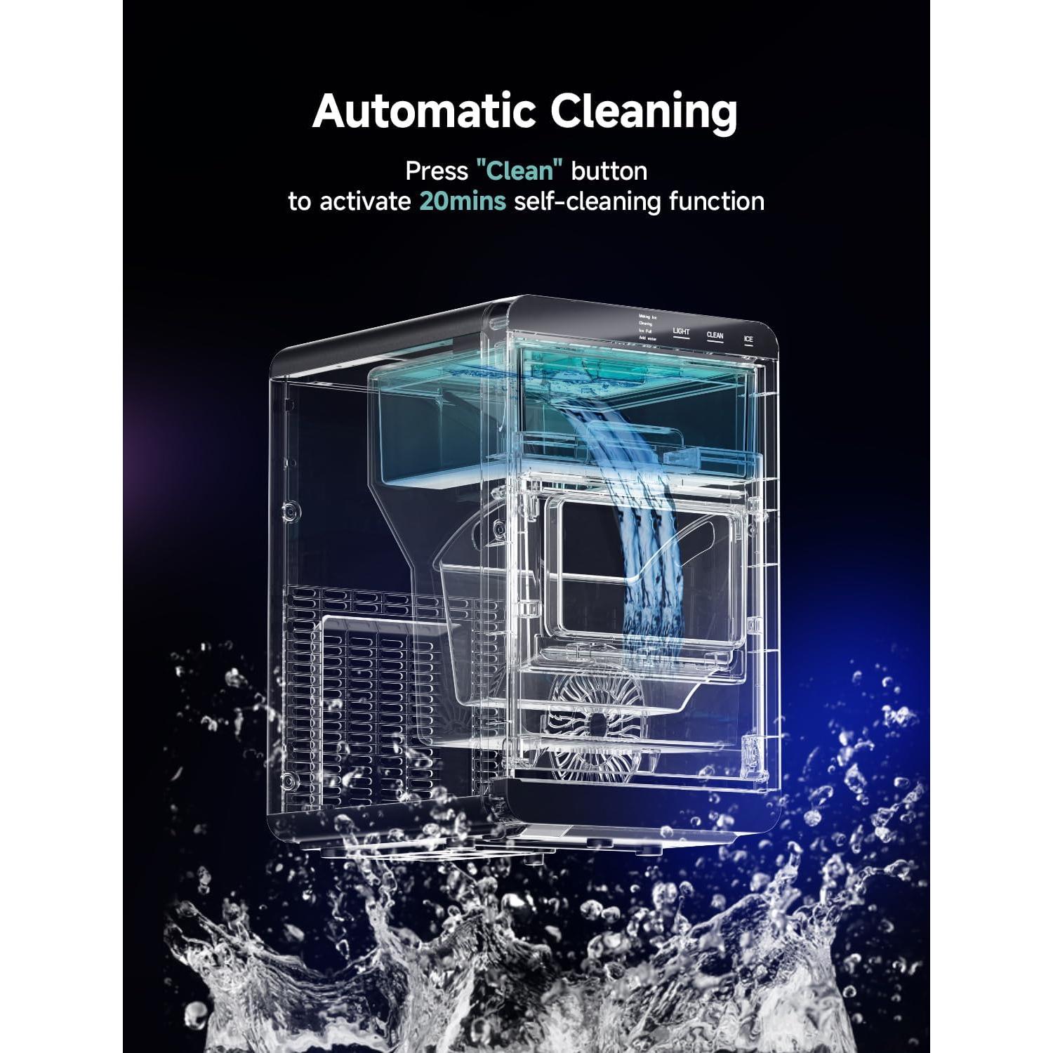 Máquina de Hielo en Nuggets EUHOMY IM017-NBL 18.14Kg/día