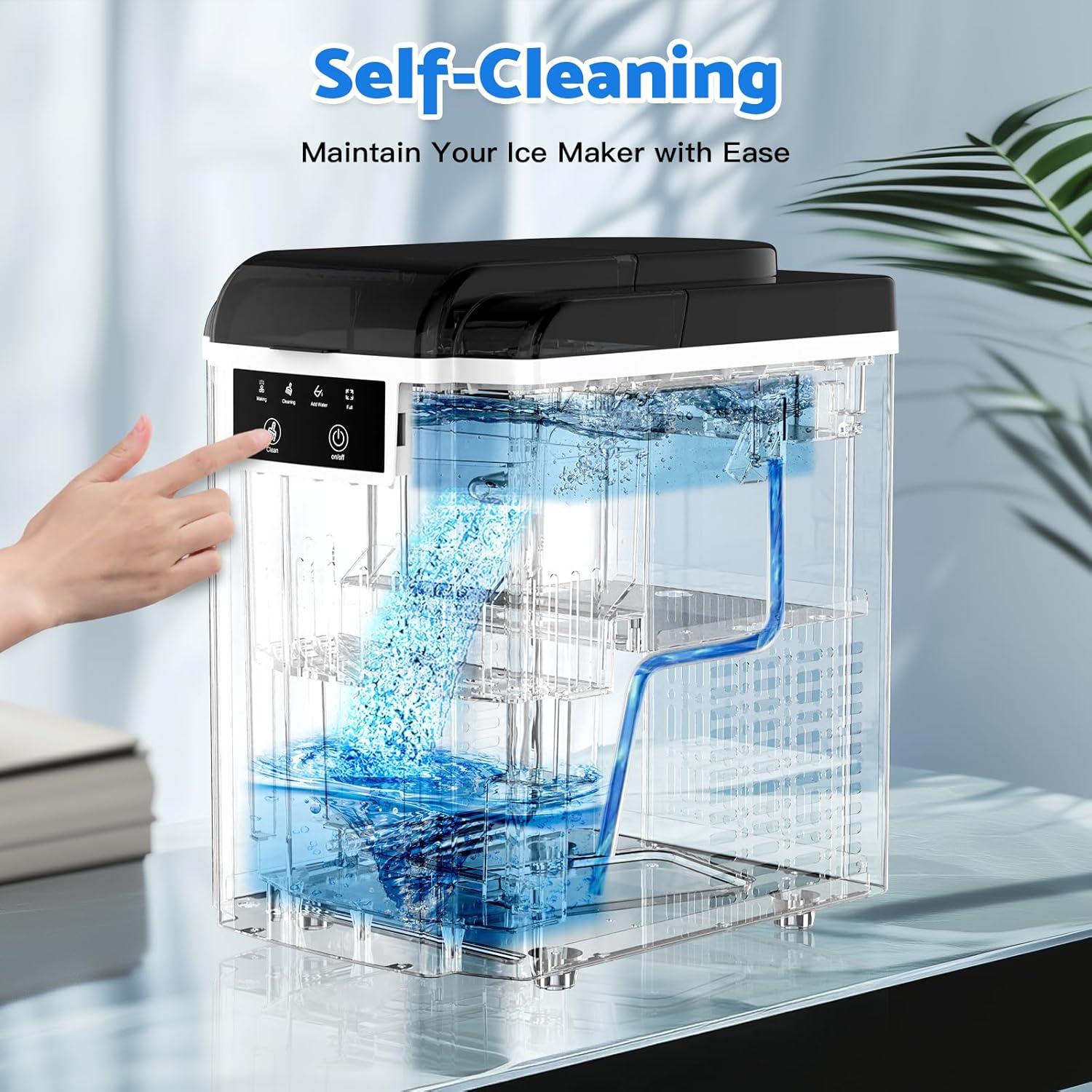 Máquina de Hielo ADVWIN SK10 17.24 kg/día Plata