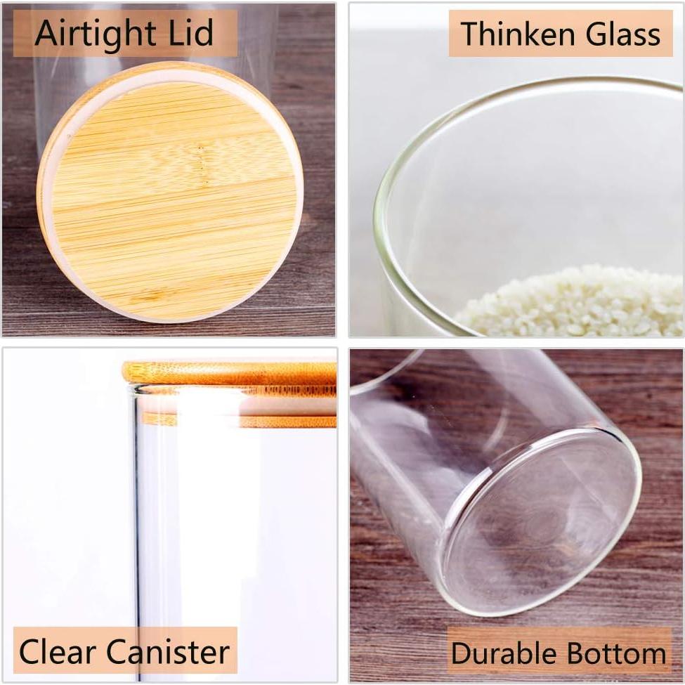 Contenedores de Vidrio Hermético Yirong 2x1.2 Galones para Alimentos