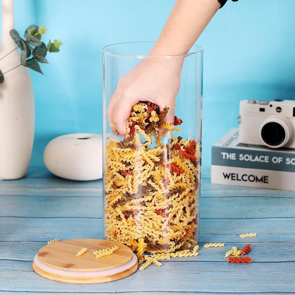 Contenedores de Vidrio Hermético Yirong 2x1.2 Galones para Alimentos