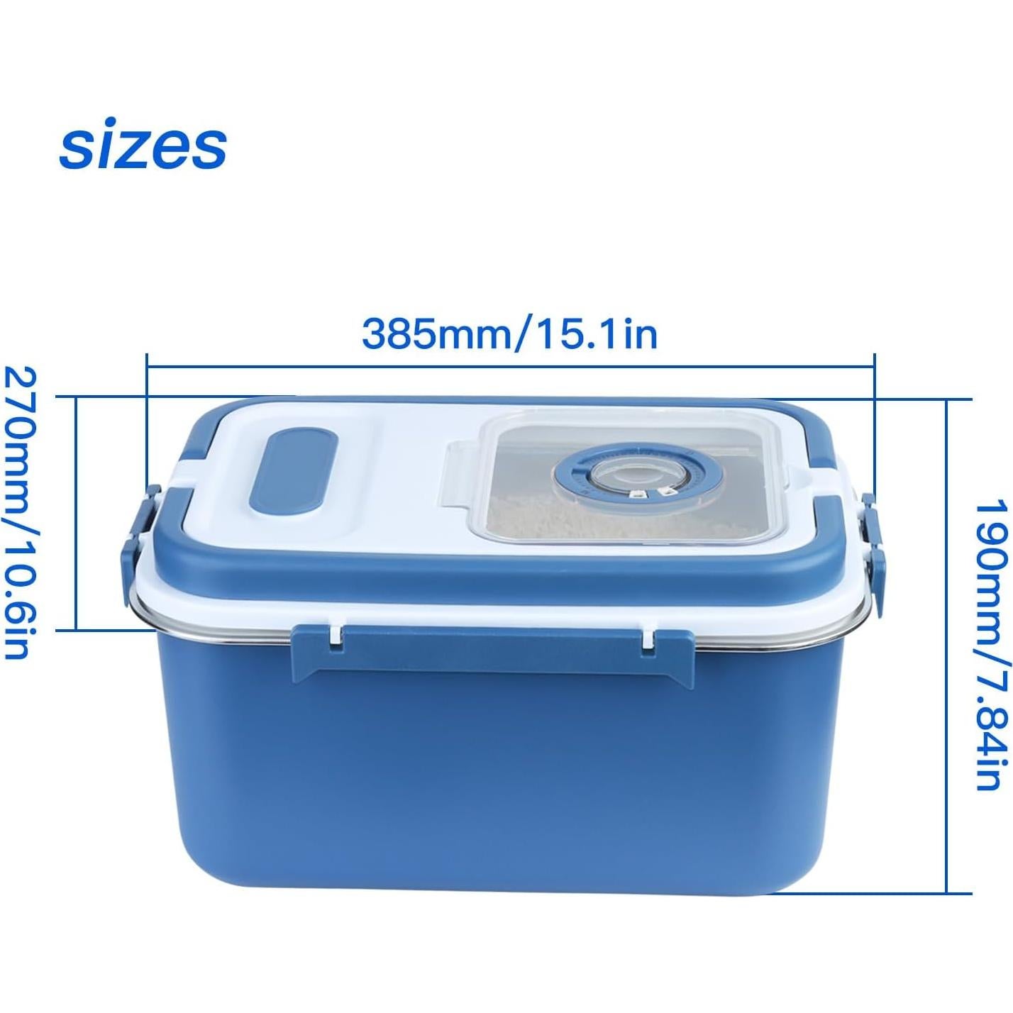 Contenedor de Almacenamiento YXQ 10L Acero Inoxidable Azul