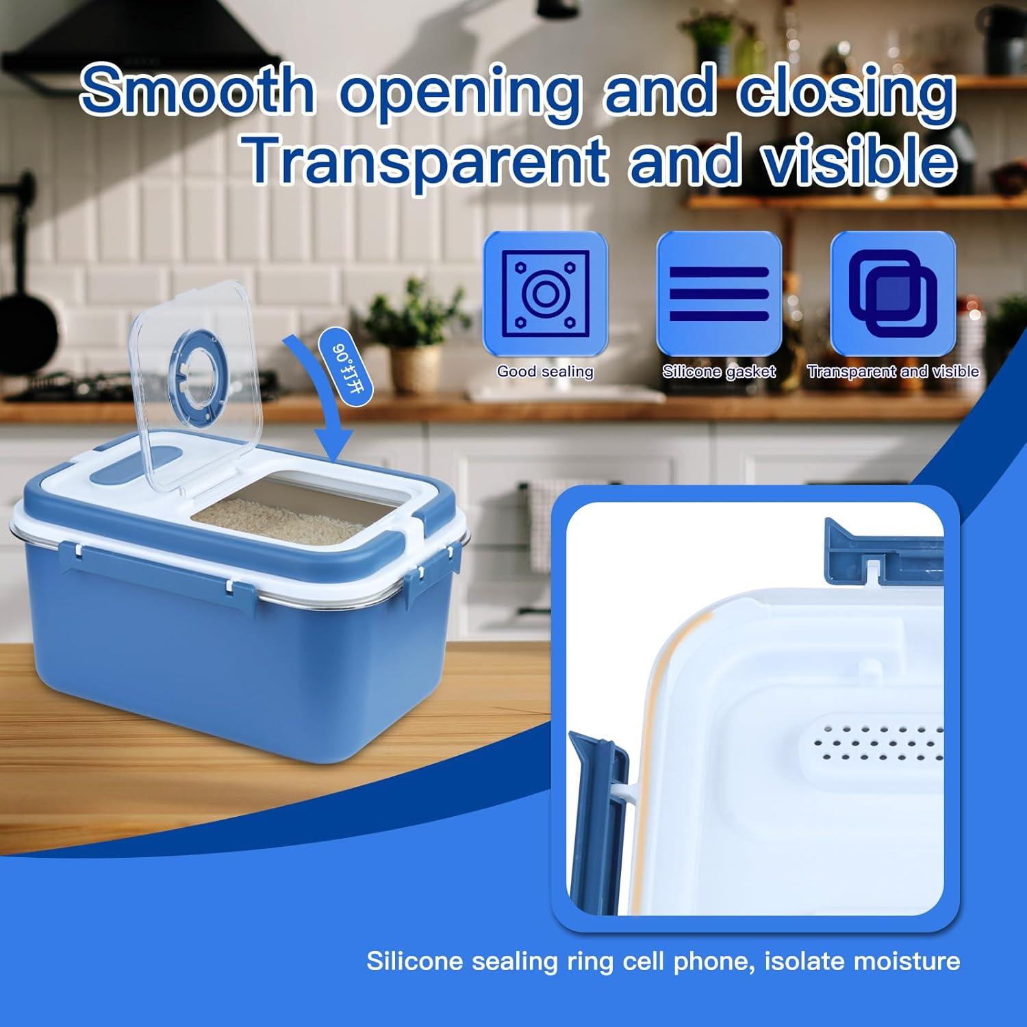 Contenedor de Almacenamiento YXQ 10L Acero Inoxidable Azul