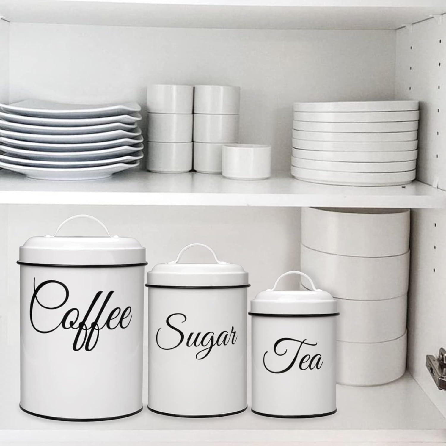 Juego de 3 Tarros de Cocina ChicHabitat - Almacenamiento Hermético 4.32L