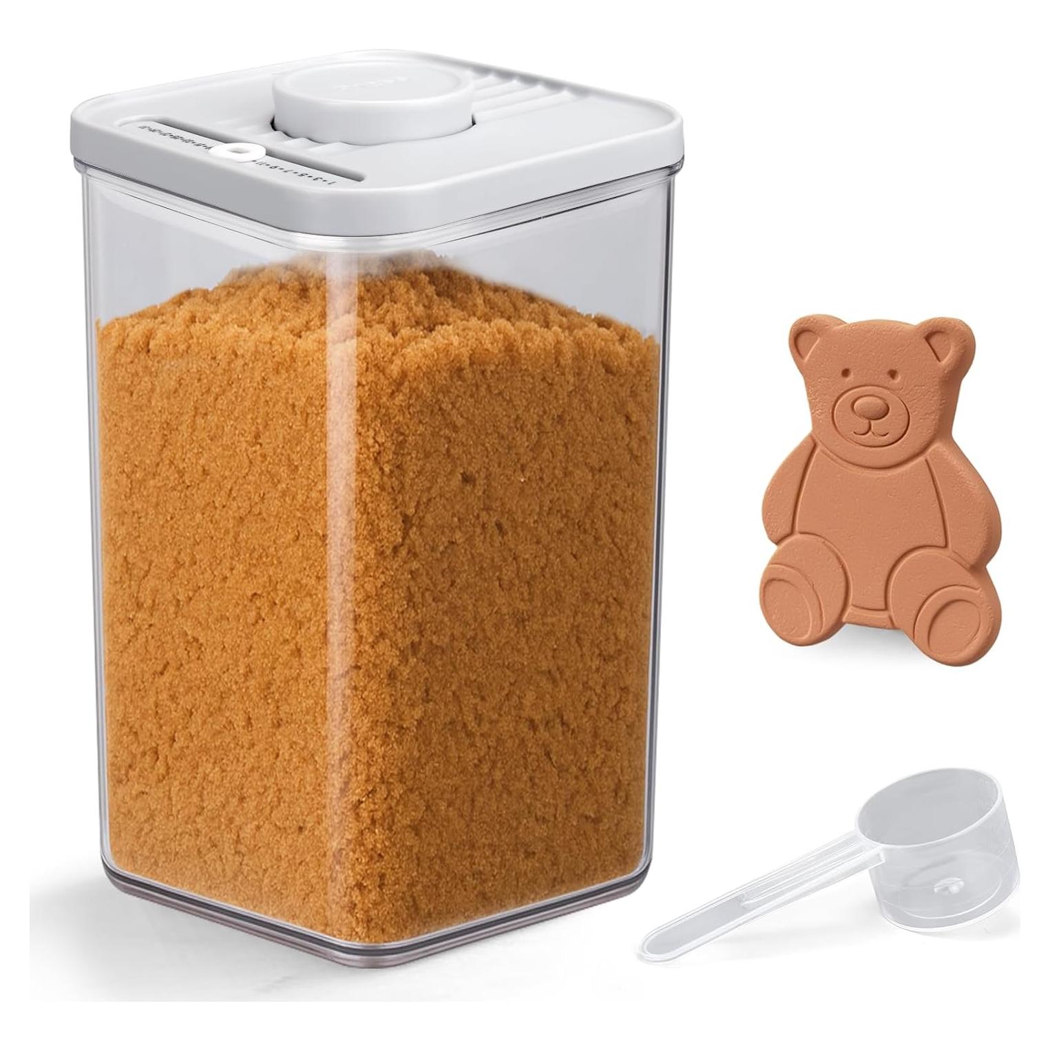 Contenedor Hermético de Azúcar Moreno Mity Rain 2.7Qt - A Prueba de Humedad