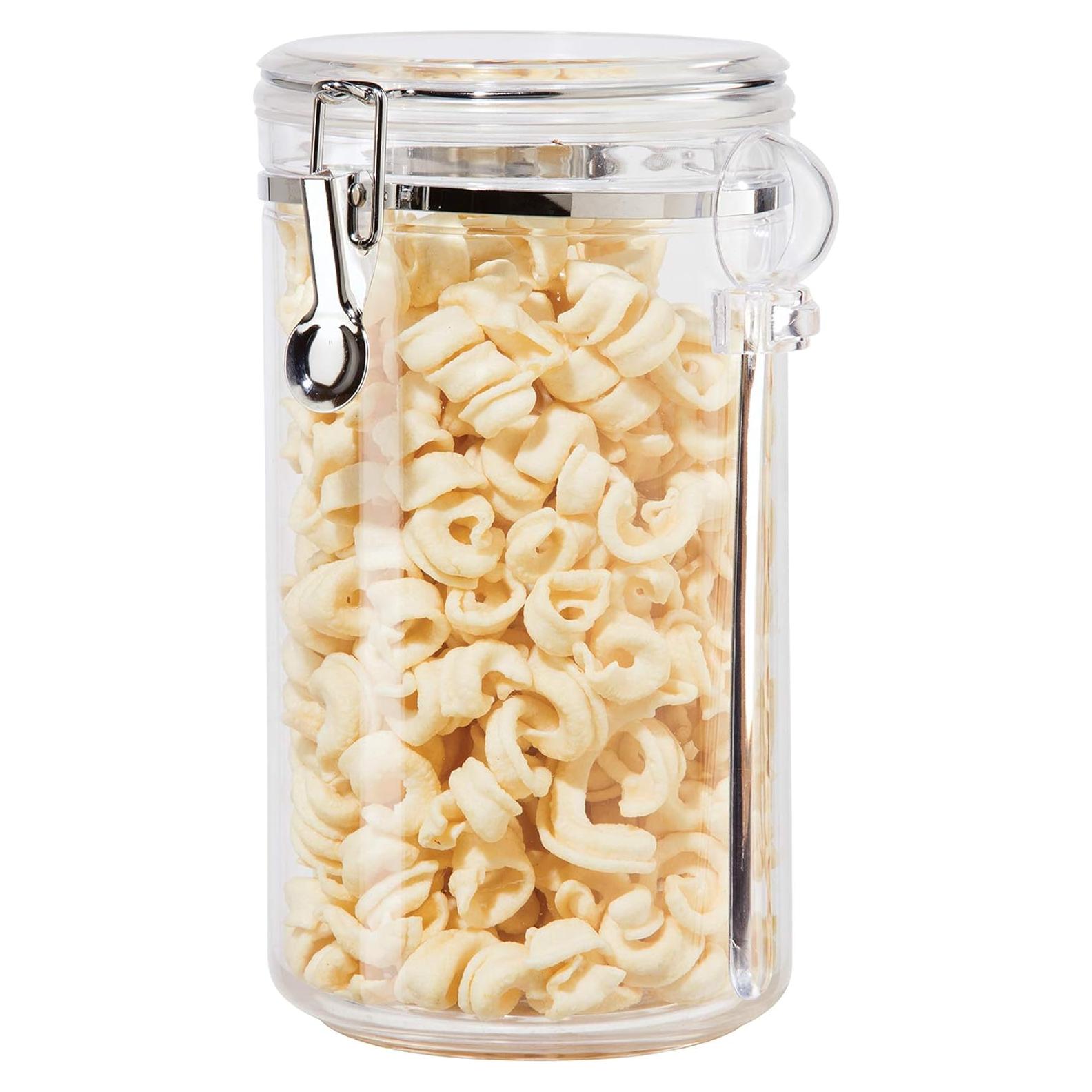 Tarro Hermético Oggi 72oz con Tapa de Abrazadera y Cuchara