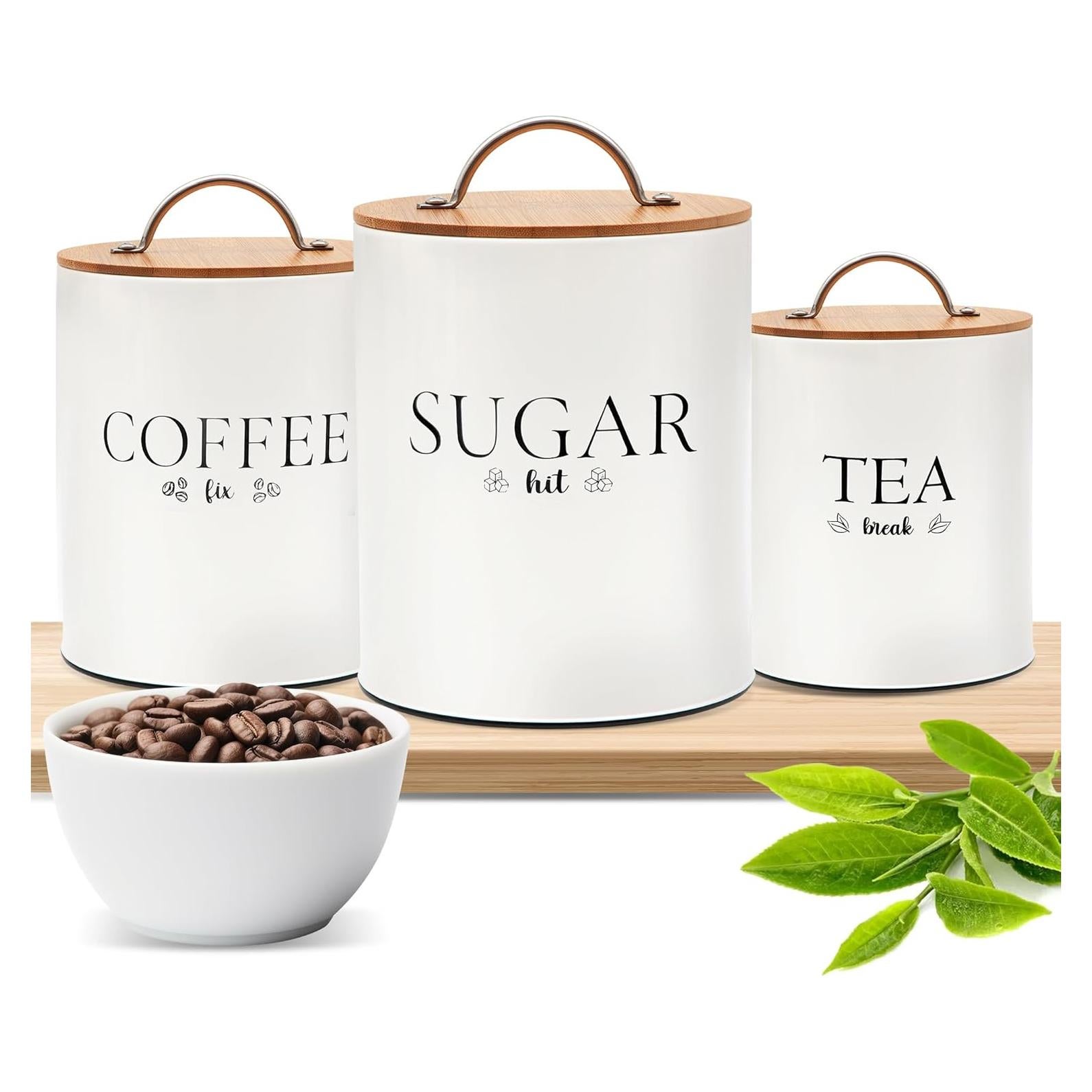 Juego de Tarros Herméticos D'Lifeful - 3 Piezas para Cocina