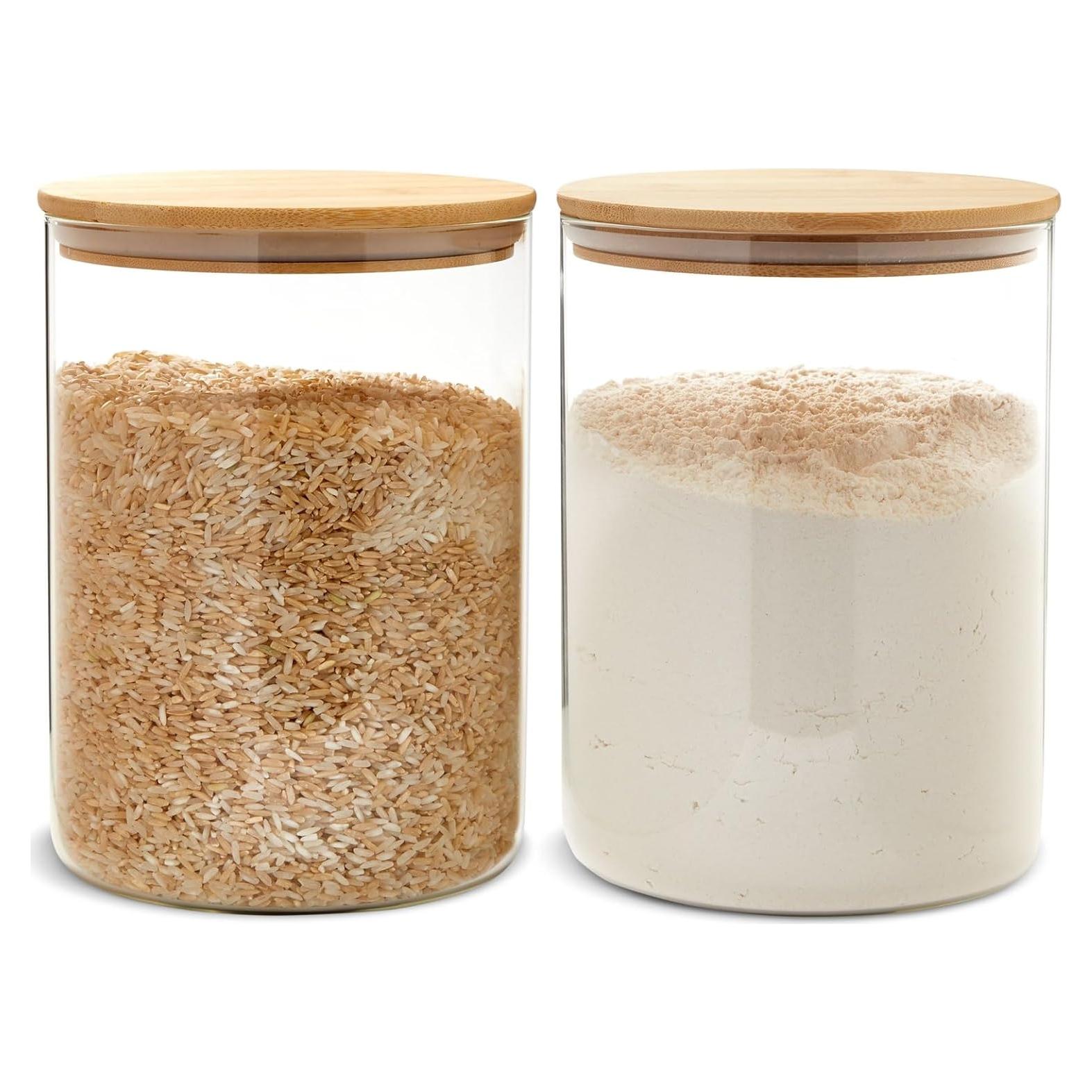 Contenedores de Almacenamiento Juvale - Vidrio Hermético 2.84L