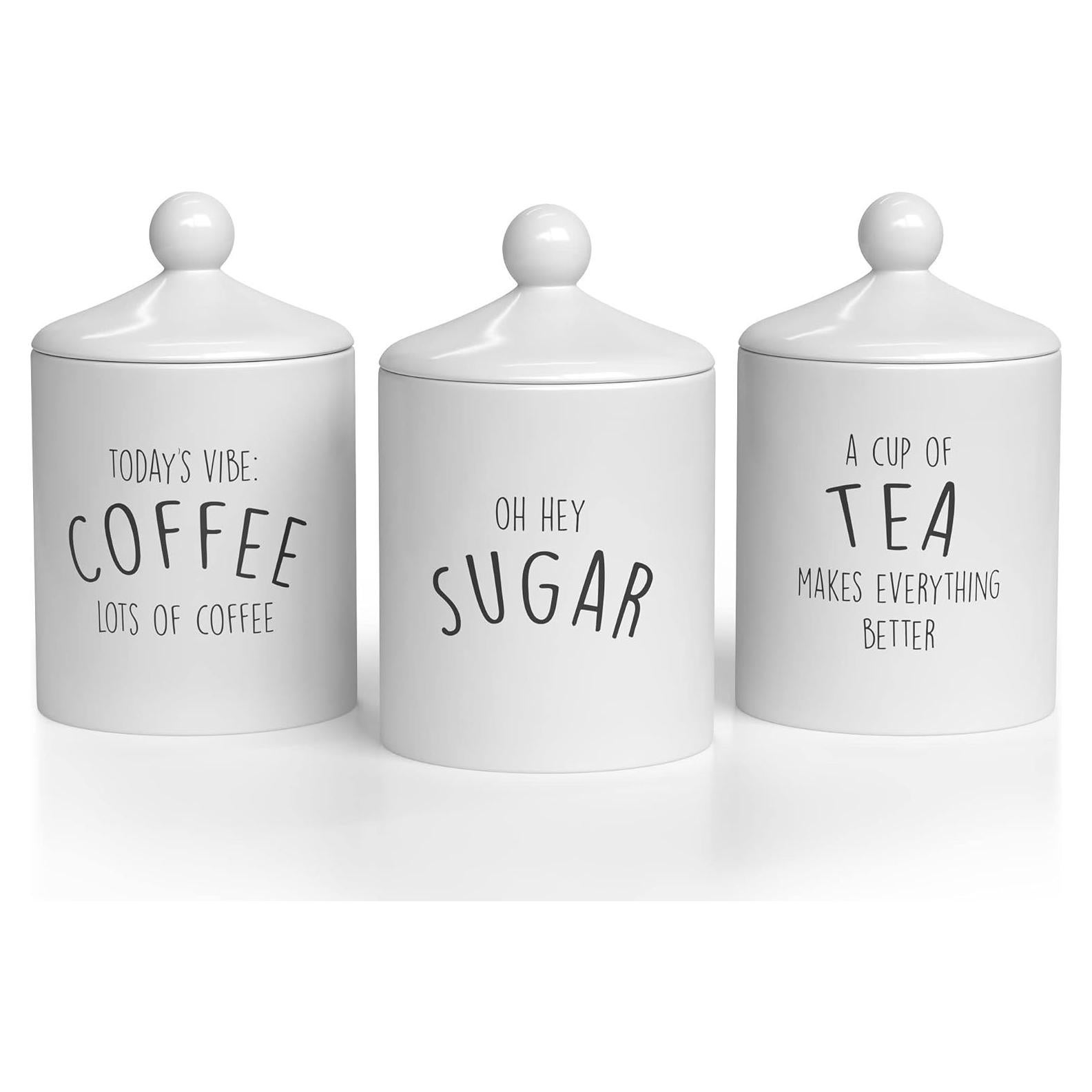 Juego de 3 Tarros de Cerámica para Cocina Barnyard Designs