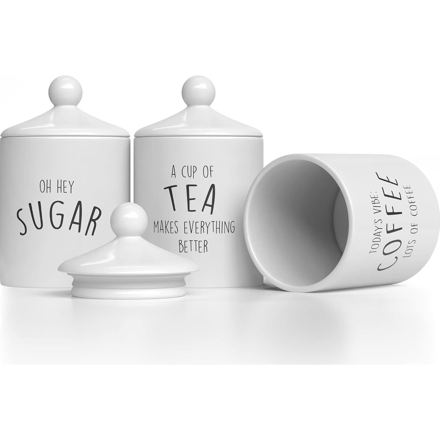 Juego de 3 Tarros de Cerámica para Cocina Barnyard Designs