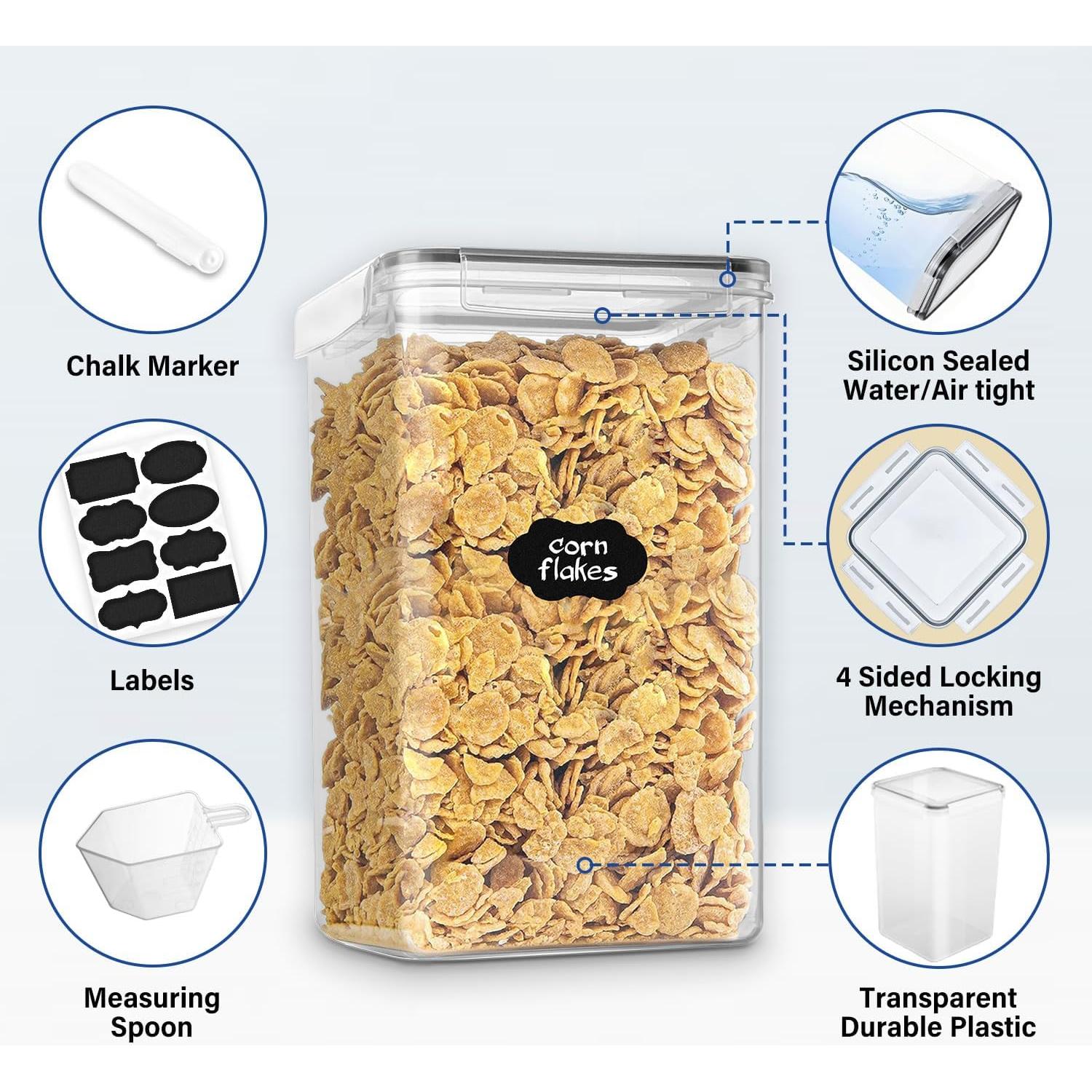 Contenedores de Almacenamiento de Alimentos Stelive 2 Piezas 6.5L