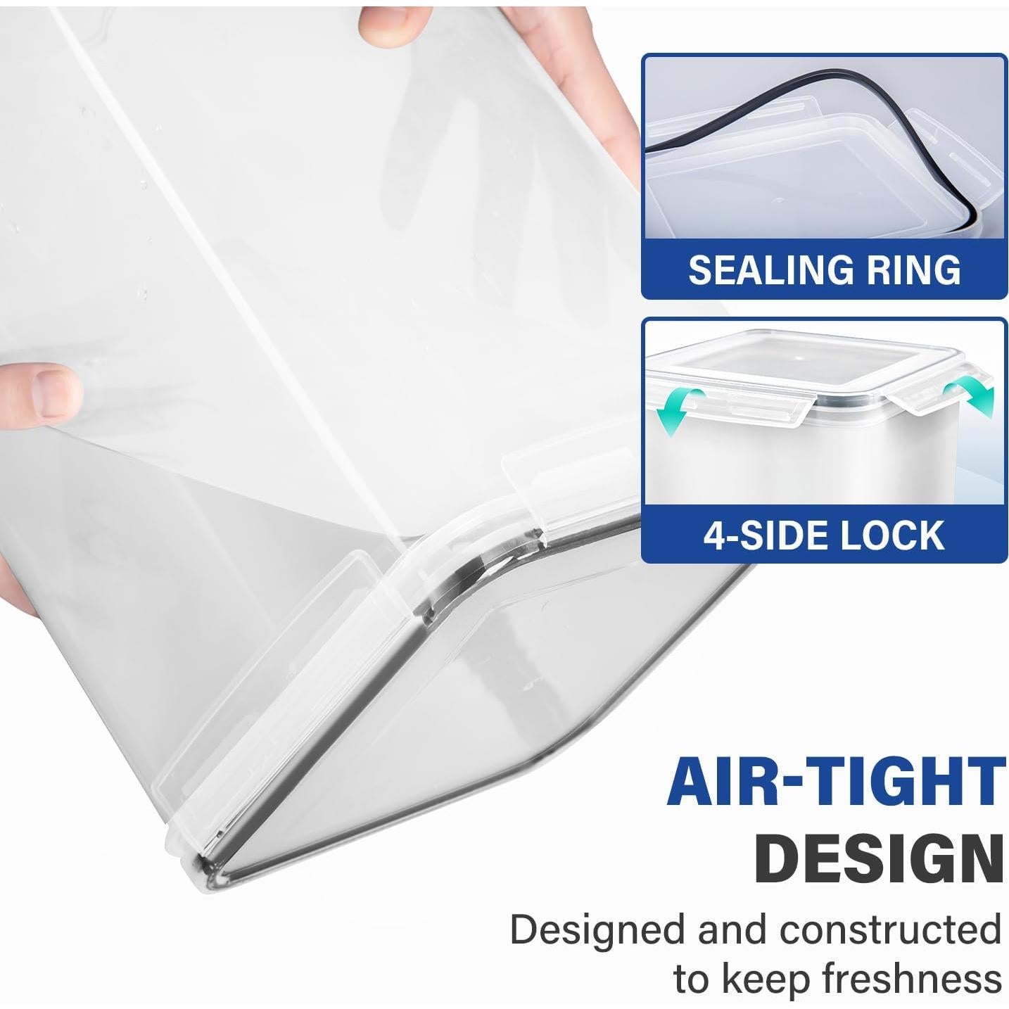 Contenedores de Almacenamiento de Alimentos Stelive 2 Piezas 6.5L