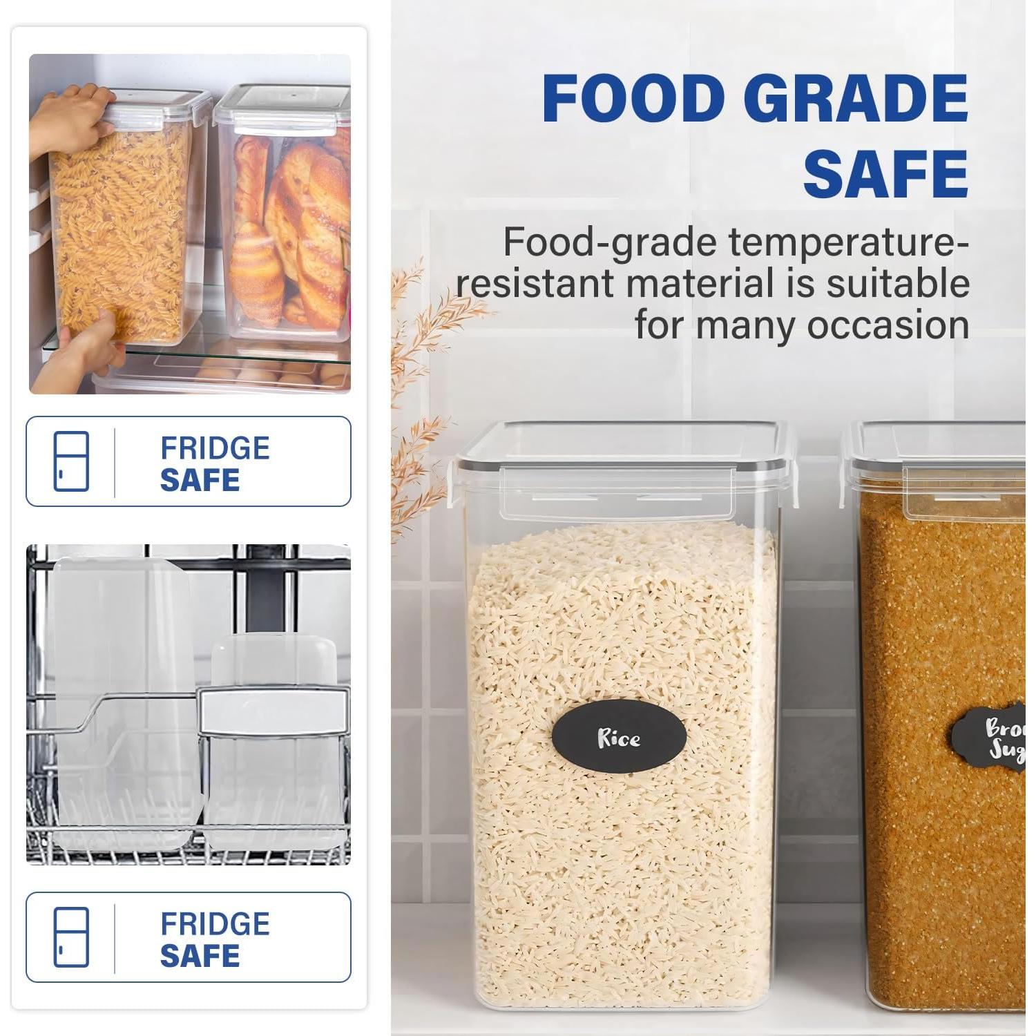 Contenedores de Almacenamiento de Alimentos Stelive 2 Piezas 6.5L