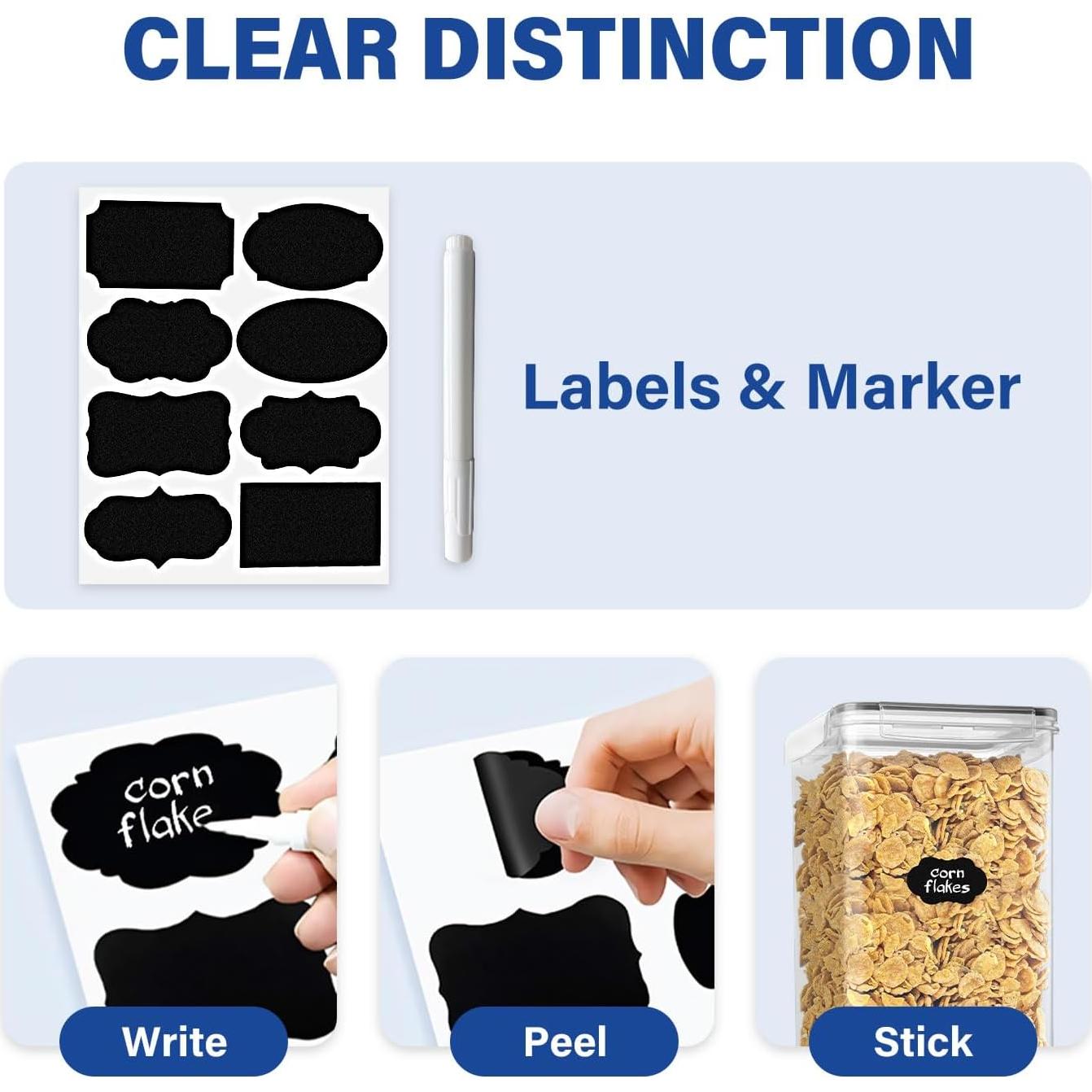 Contenedores de Almacenamiento de Alimentos Stelive 2 Piezas 6.5L