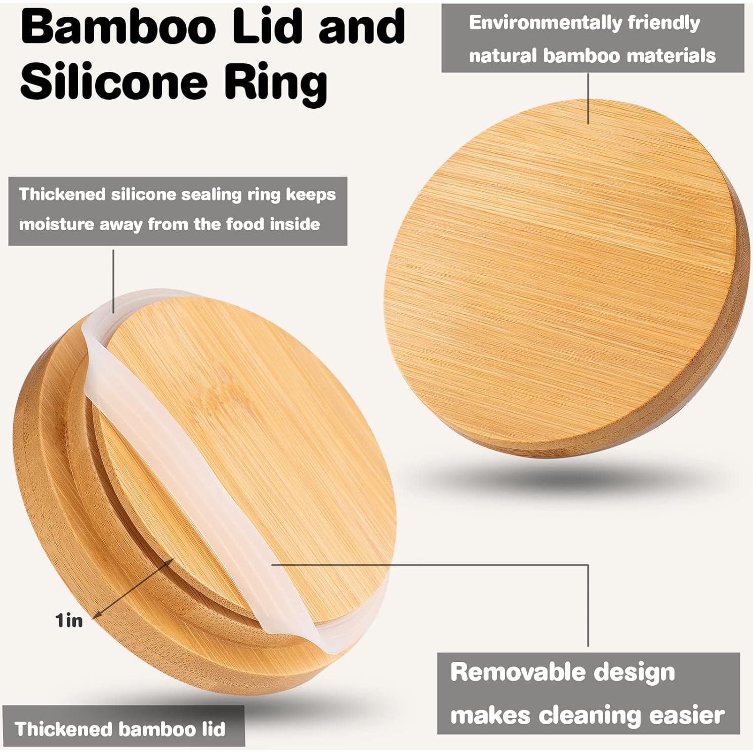 Conjunto de 3 Tarros de Cerámica Negra Yangbaga Herméticos