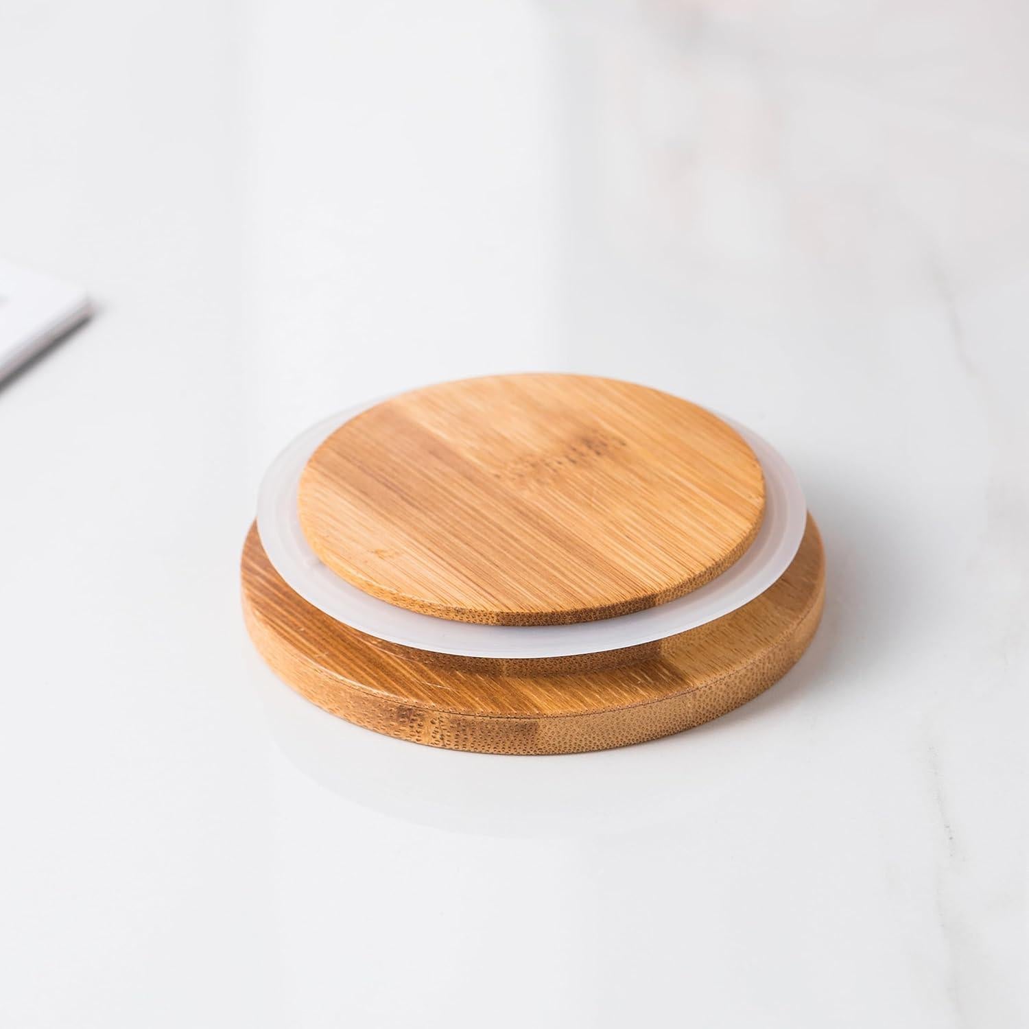 Juego de Tarros de Cerámica a Cuadros XYQXYQ - 3 Piezas Herméticos