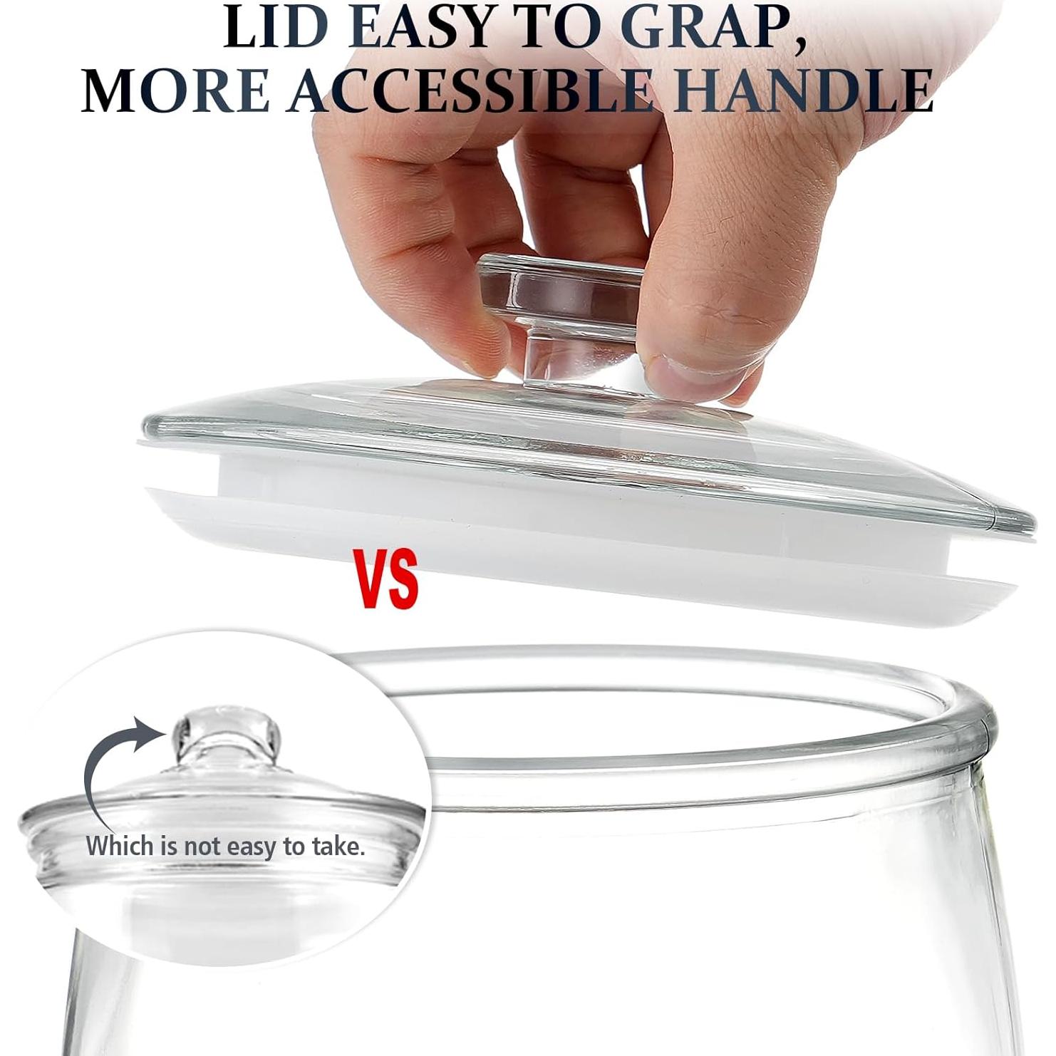 Tarro de Almacenamiento de Vidrio Folinstall 0.56 Galones