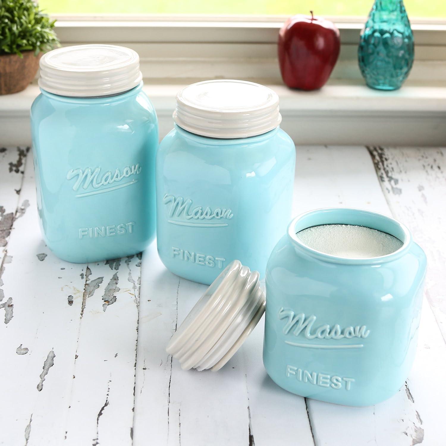 Juego de Tarros de Cocina Mason Jar Sparrow Decor - Set de 3