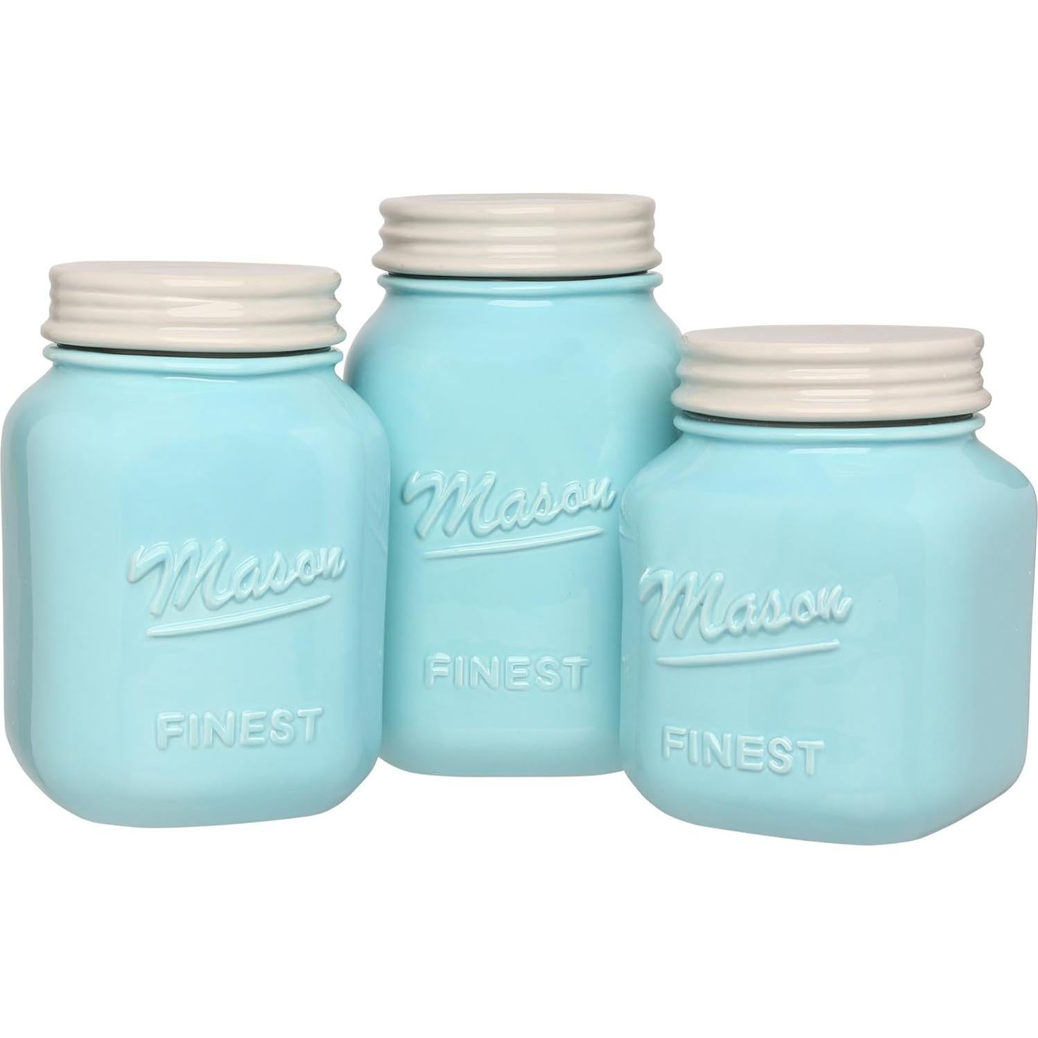Juego de Tarros de Cocina Mason Jar Sparrow Decor - Set de 3