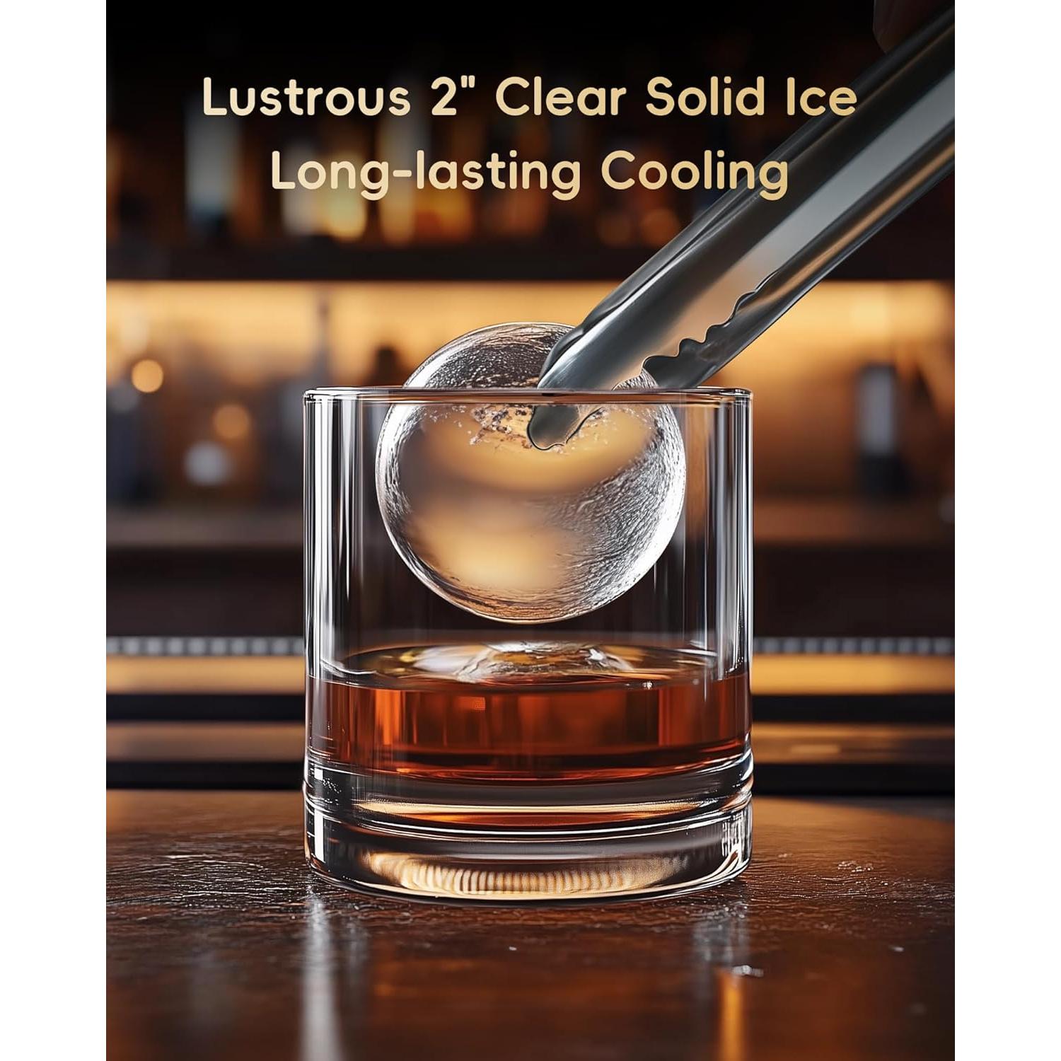 Fabricante de Hielo Esférico ecozy IM-BM401A 9.98 kg Negro Mate