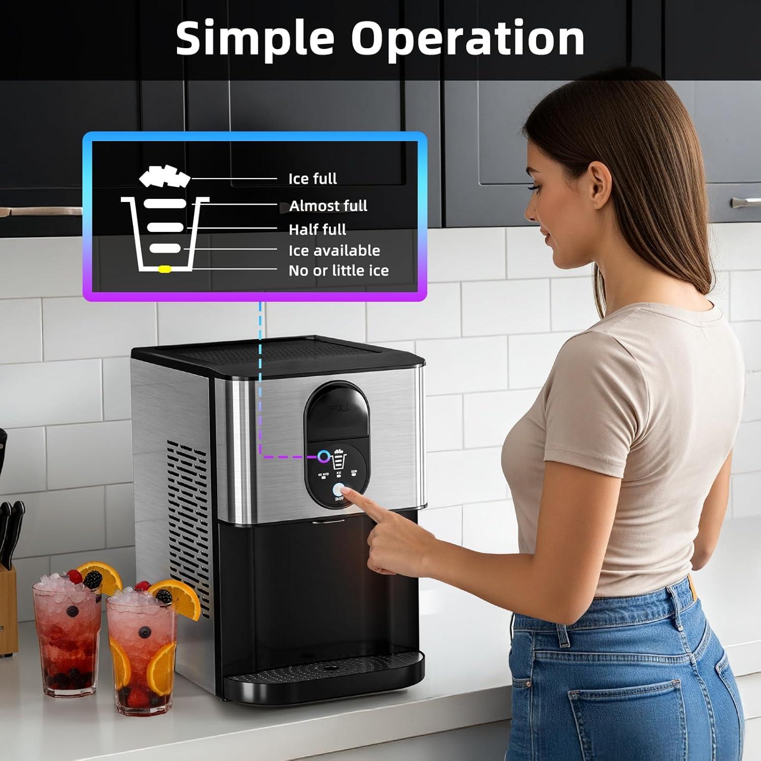 Fabricador de Hielo Nugget Antarctic Star 19.96 kg/24H Acero Inoxidable